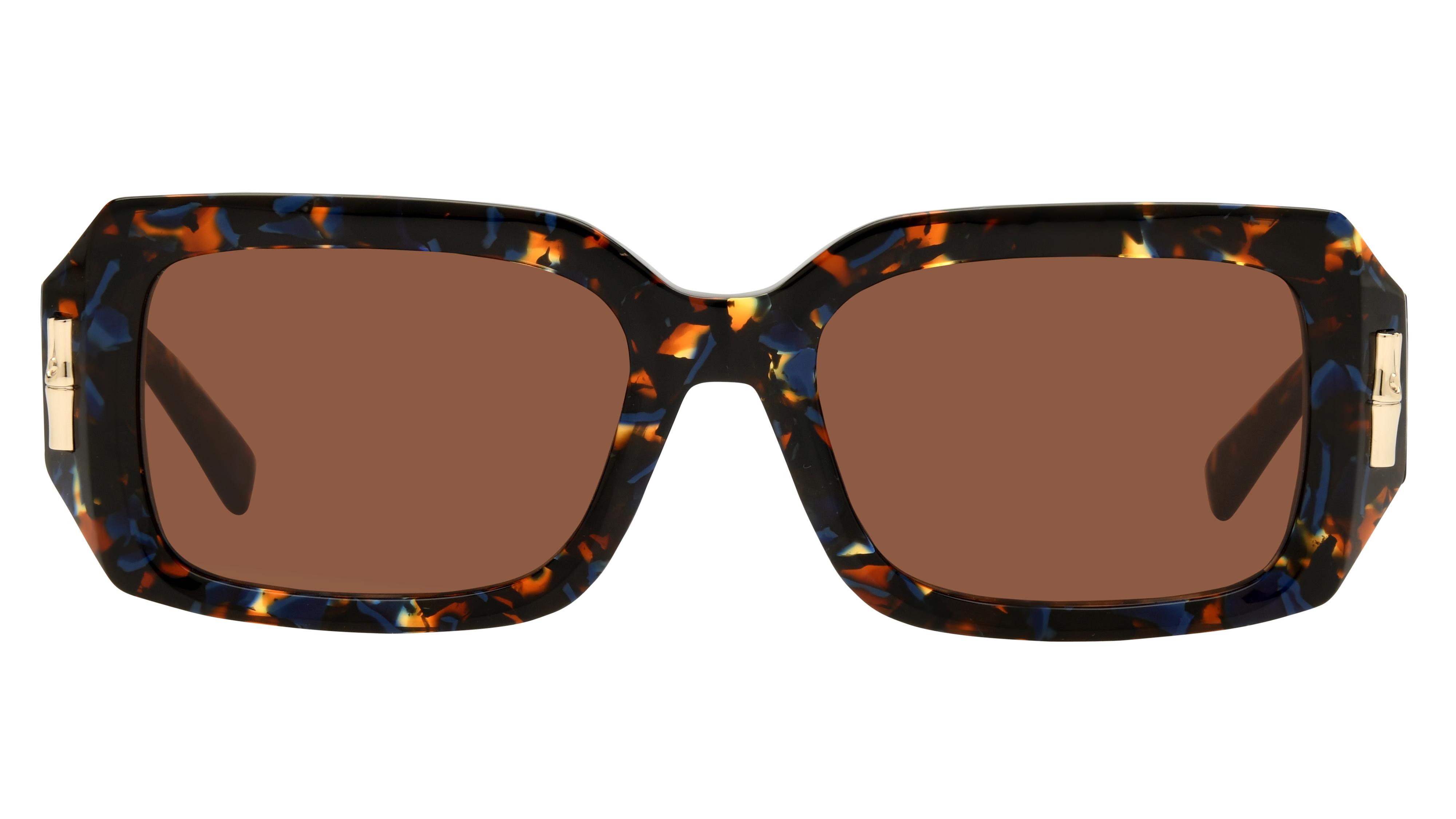 Lunettes de soleil Longchamp Femme Bleu Rectangle LO765SN Face