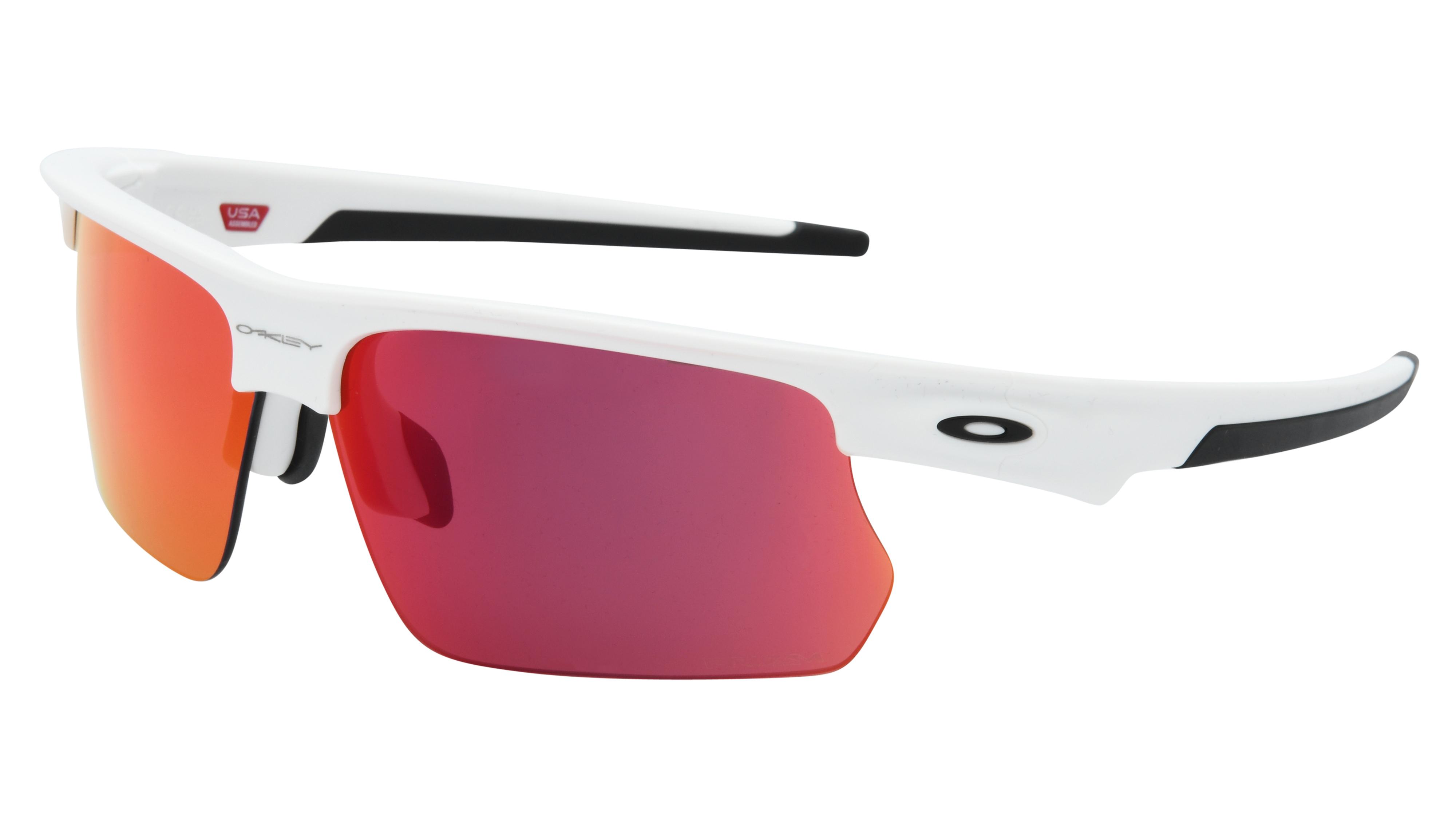 Lunettes de soleil Oakley Mixte Blanc Rectangle Oo9400 Trois-Quart