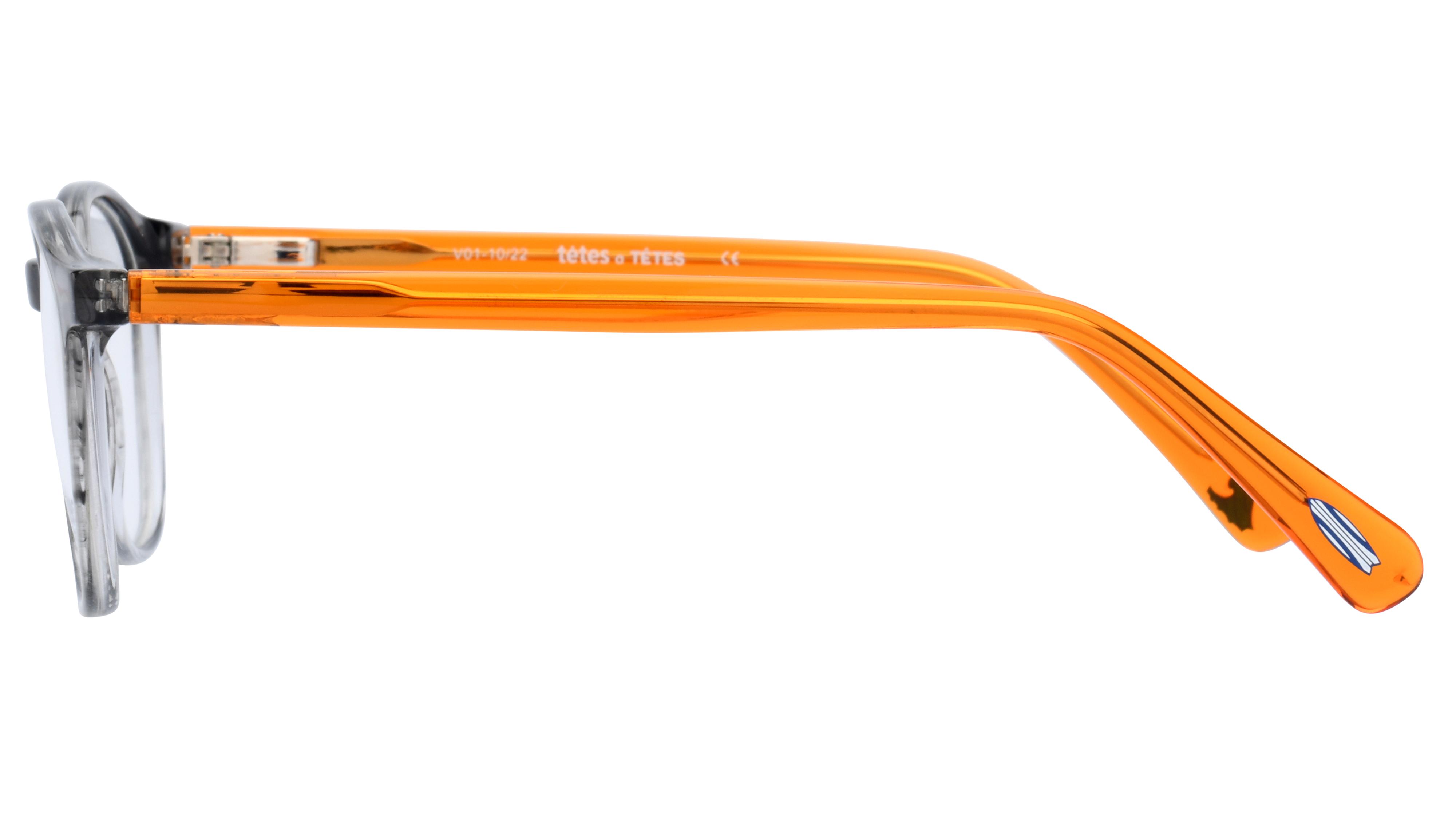 Lunettes de vue têtes à TETES Enfant Gris Carré Tat2308E+ Gauche
