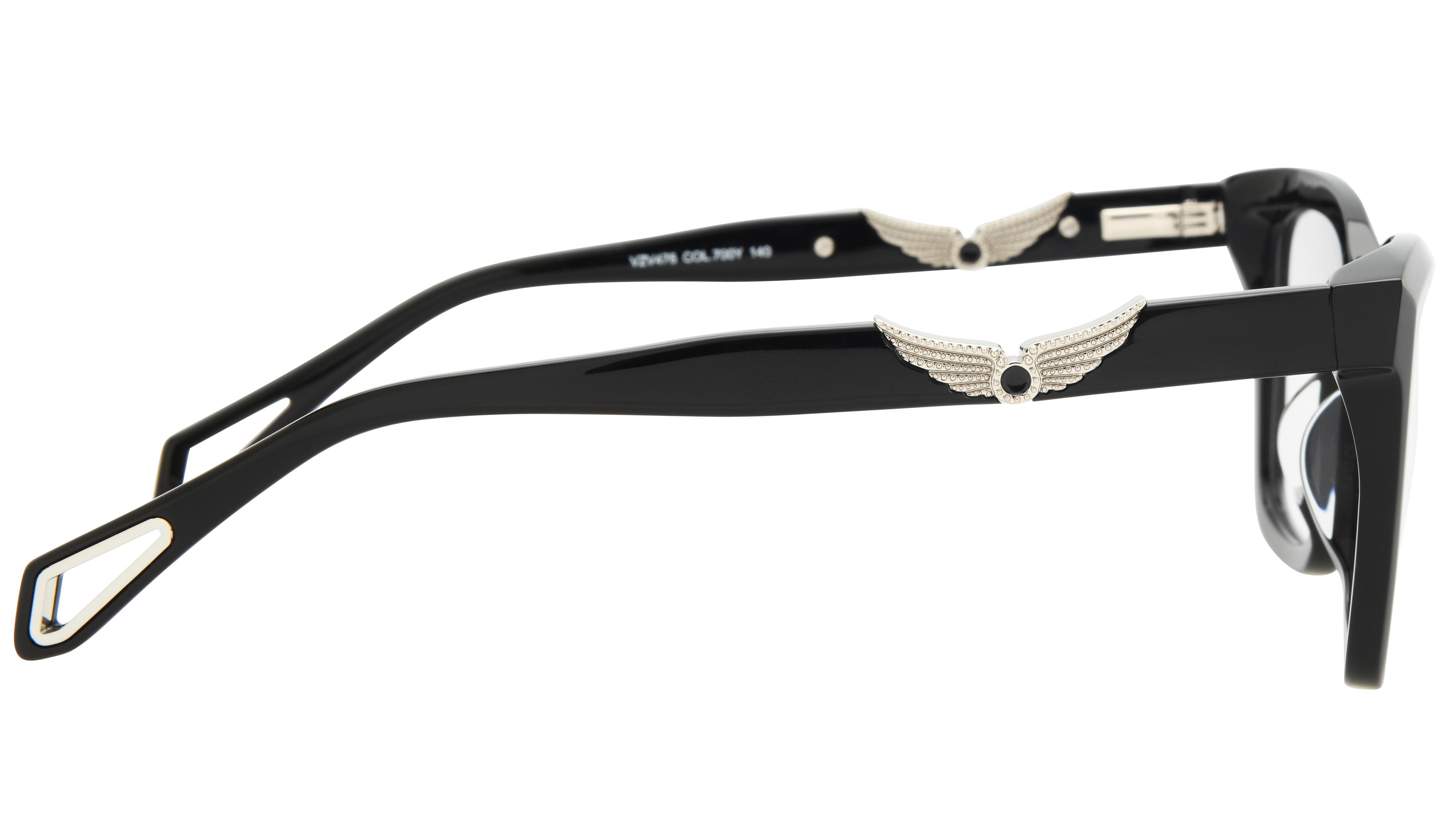 Lunettes de vue Zadig & Voltaire Femme Noir Carré VZV476 Droite