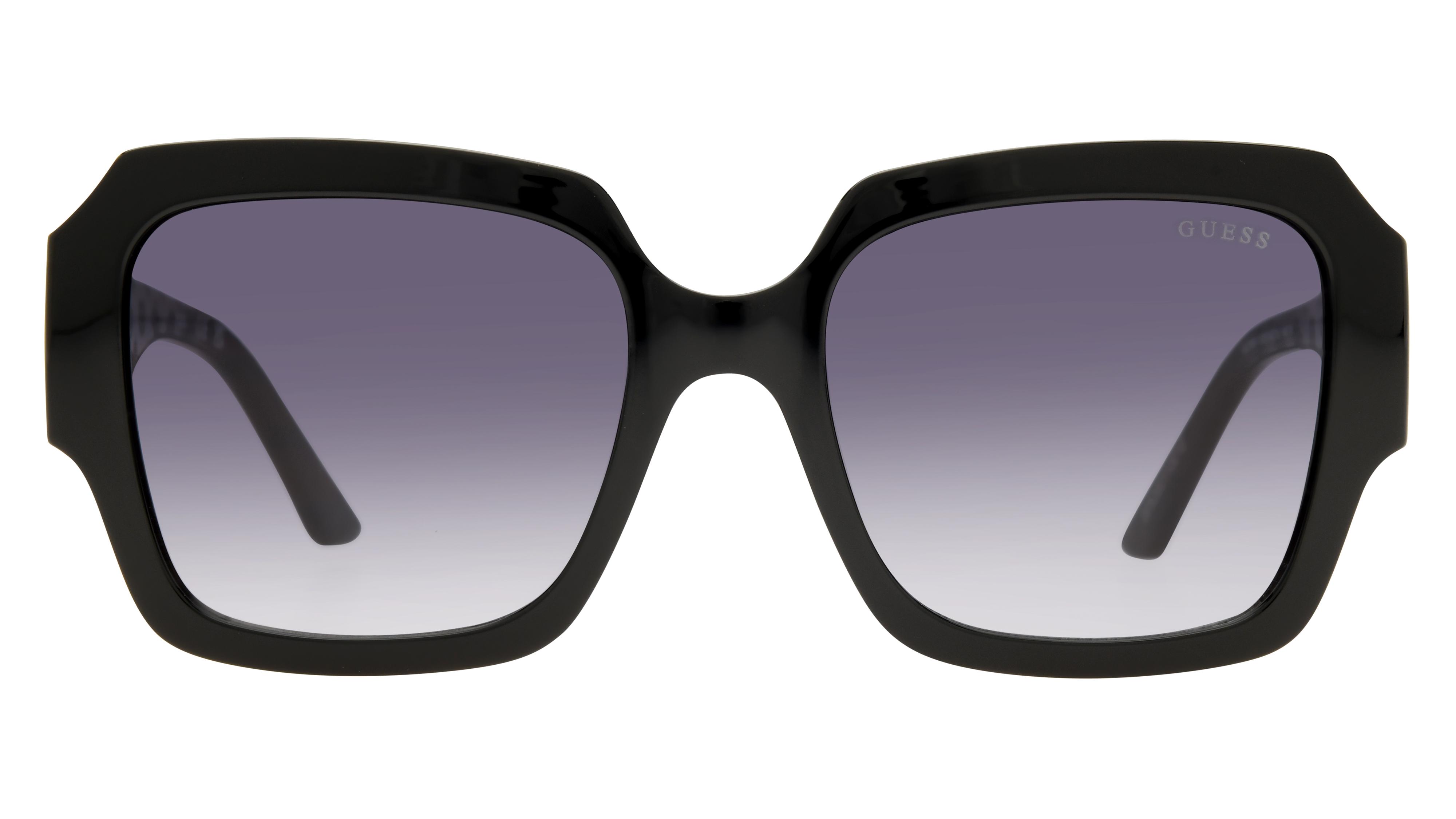 Lunettes de soleil Guess GU7681 01B Noir Brillant Carré Krys