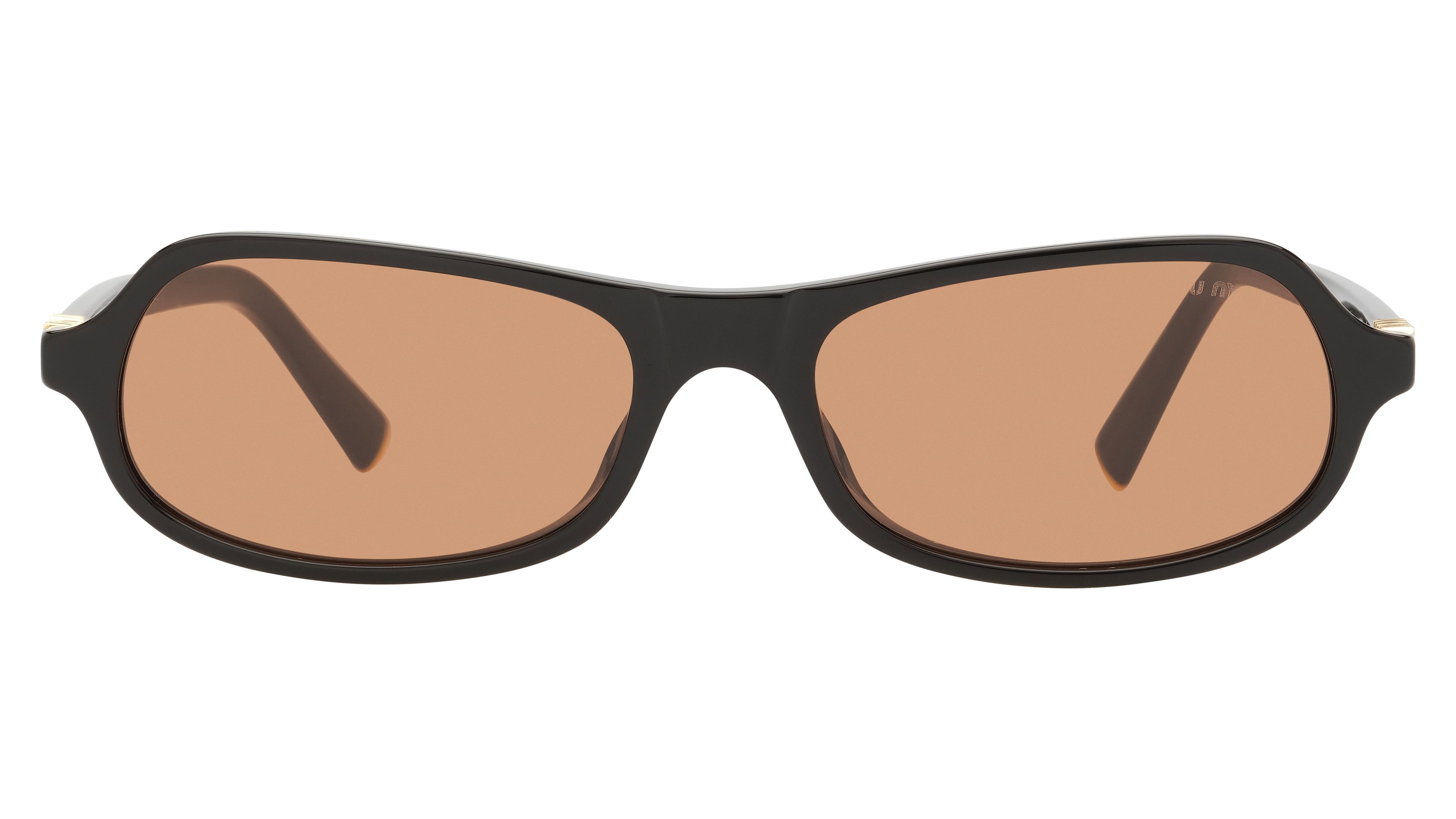 Lunettes de soleil Miu Miu Femme Noir Rectangle MU Face