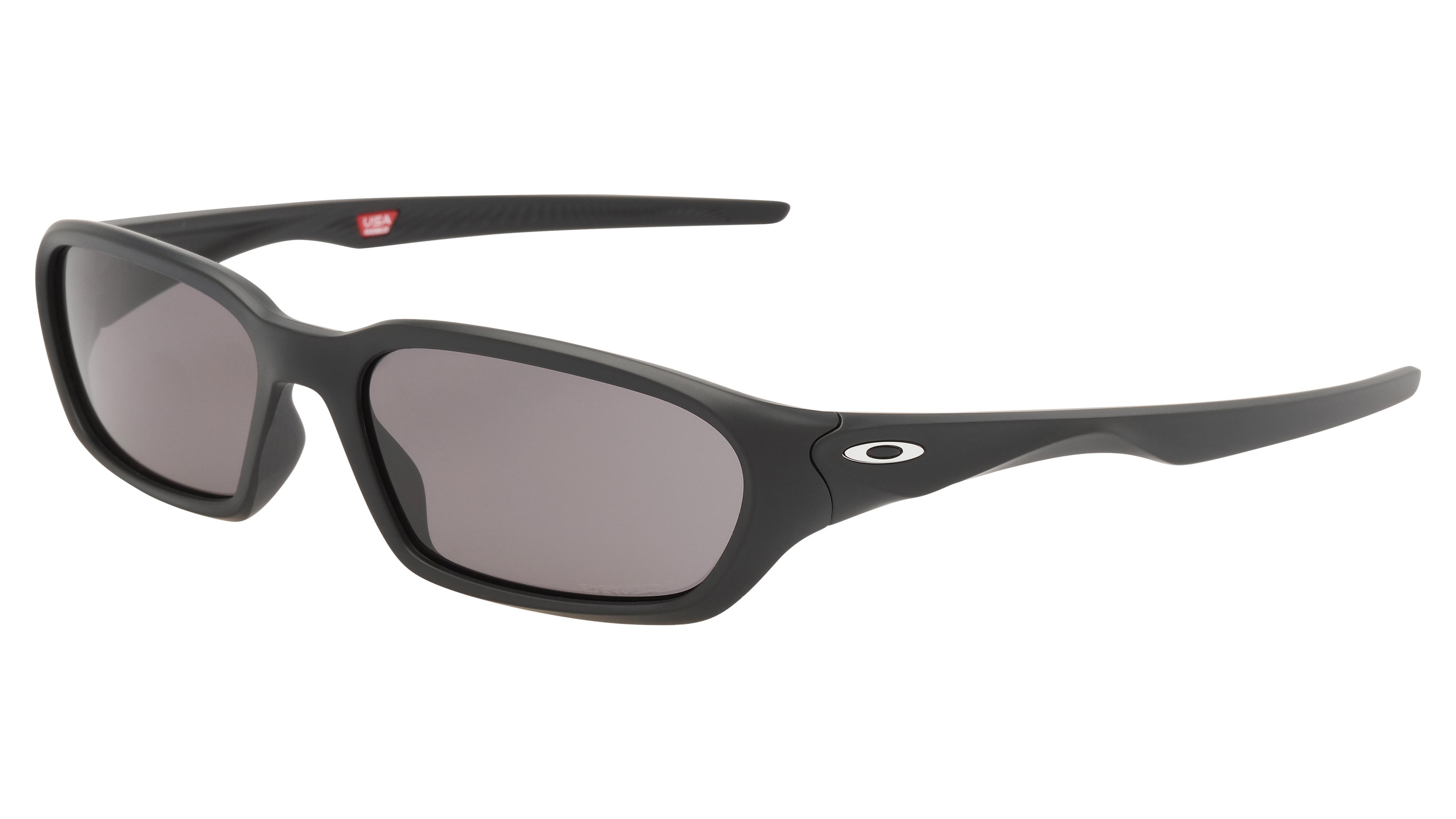 Lunettes de soleil Oakley Mixte Noir Rectangle oo9530 Trois-Quart