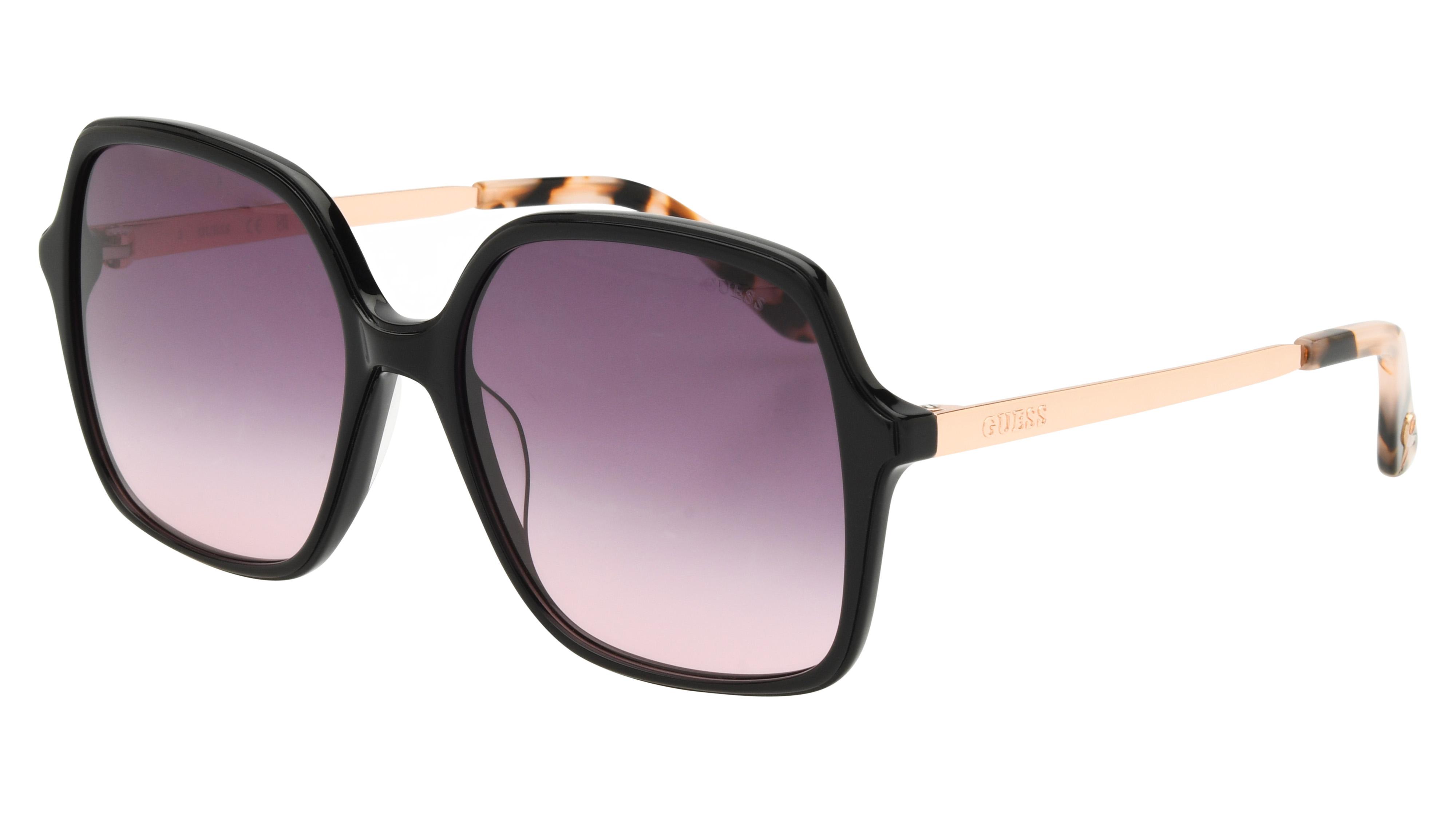 Lunettes de soleil Guess Femme Noir Carré GU00270 Trois-Quart
