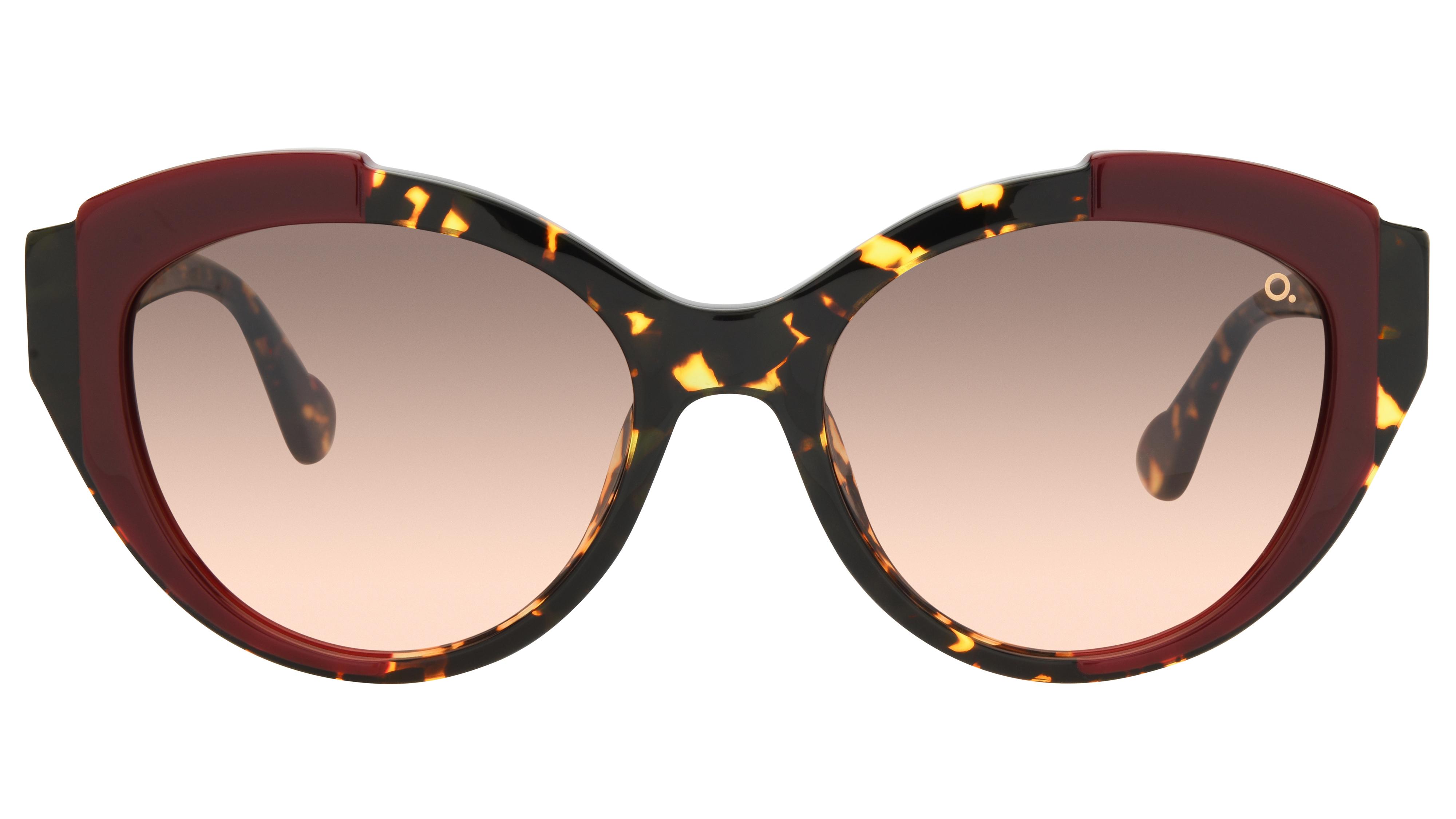 Lunettes de soleil Etnia Barcelona Femme Écaille Papillon NILA Face