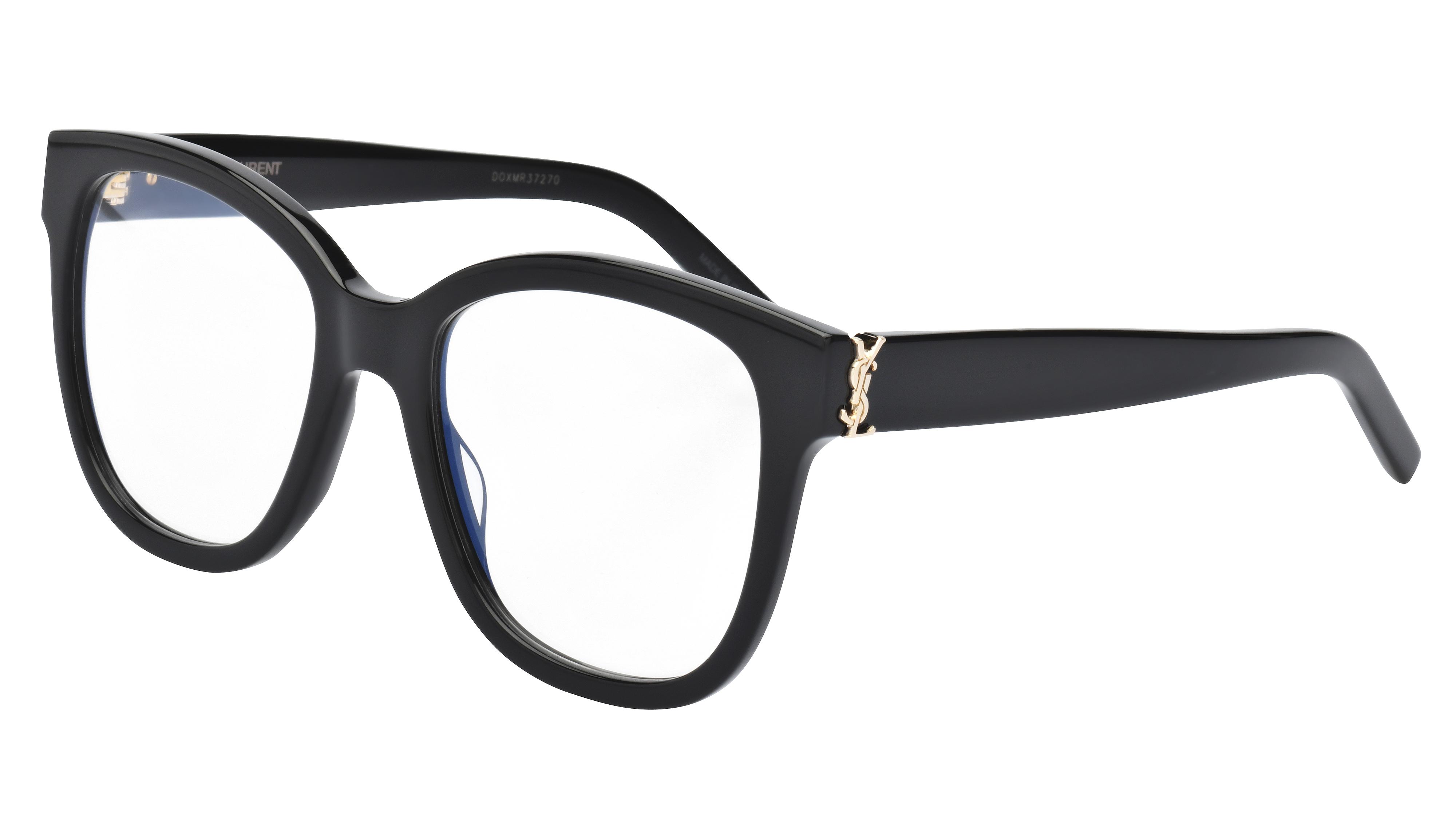 Lunettes de vue Saint Laurent Femme Noir Carré Slm97 Trois-Quart