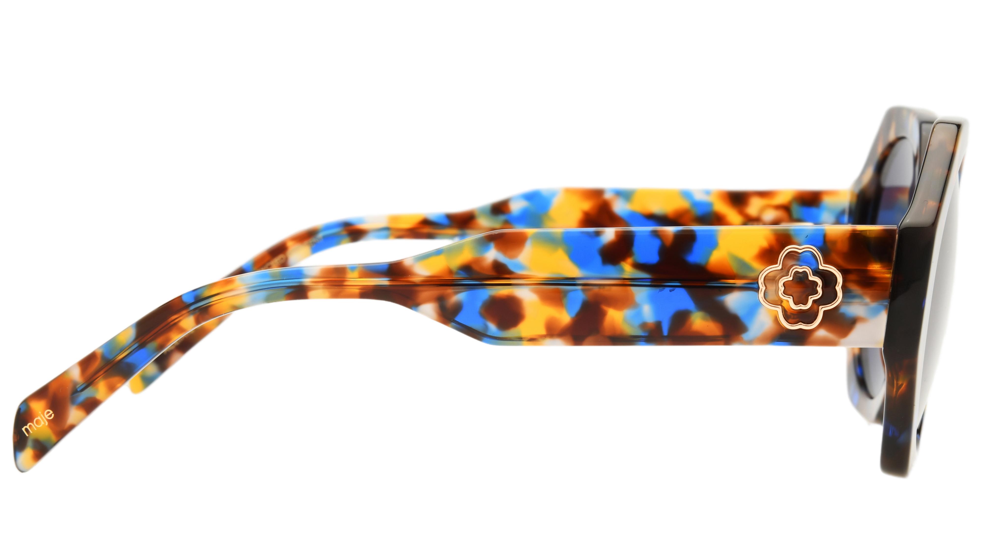 Lunettes de soleil Maje Femme Bleu Rectangle MJ5046 Droite