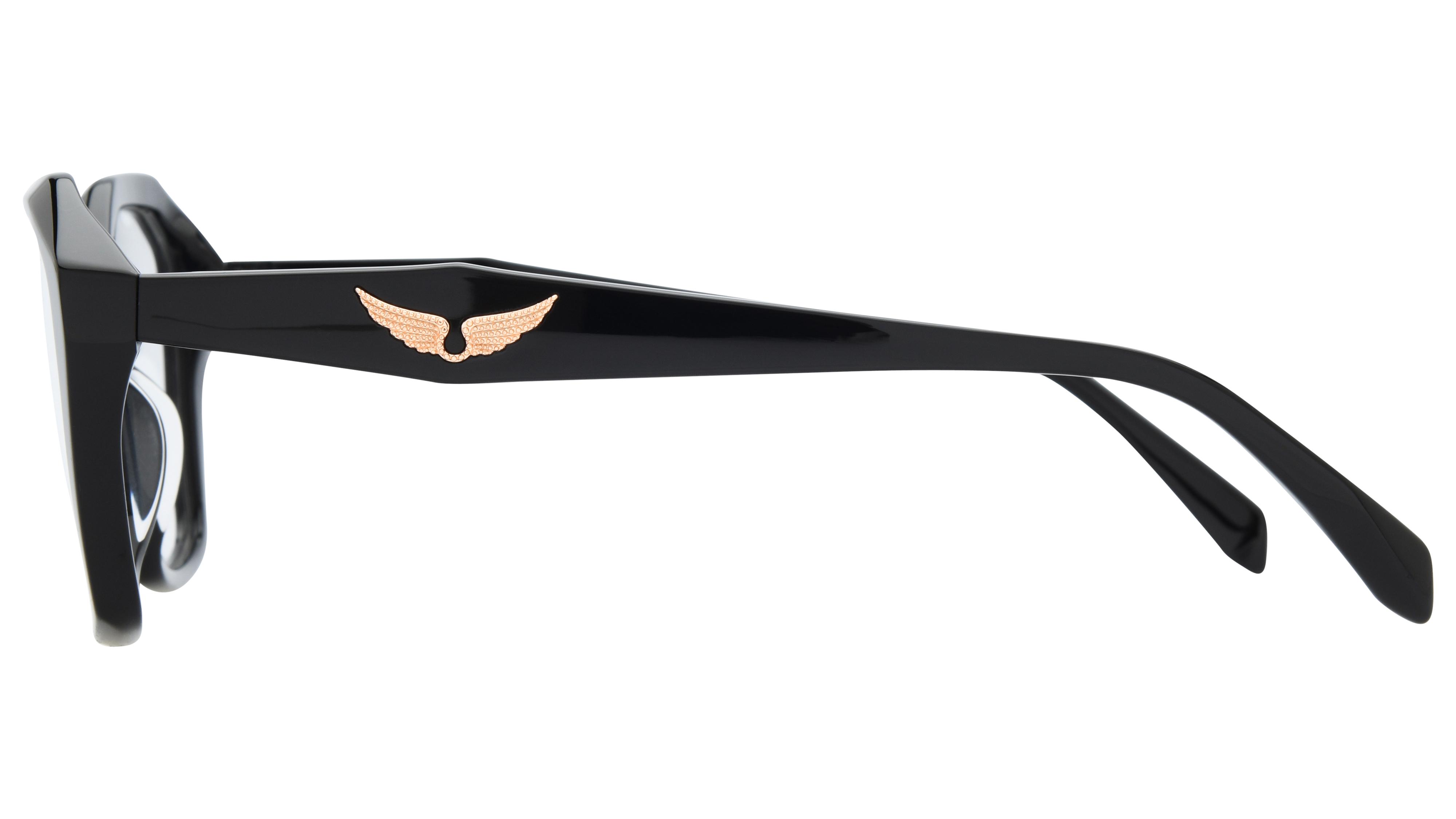 Lunettes de vue Zadig & Voltaire Femme Noir Papillon vzv500 Gauche