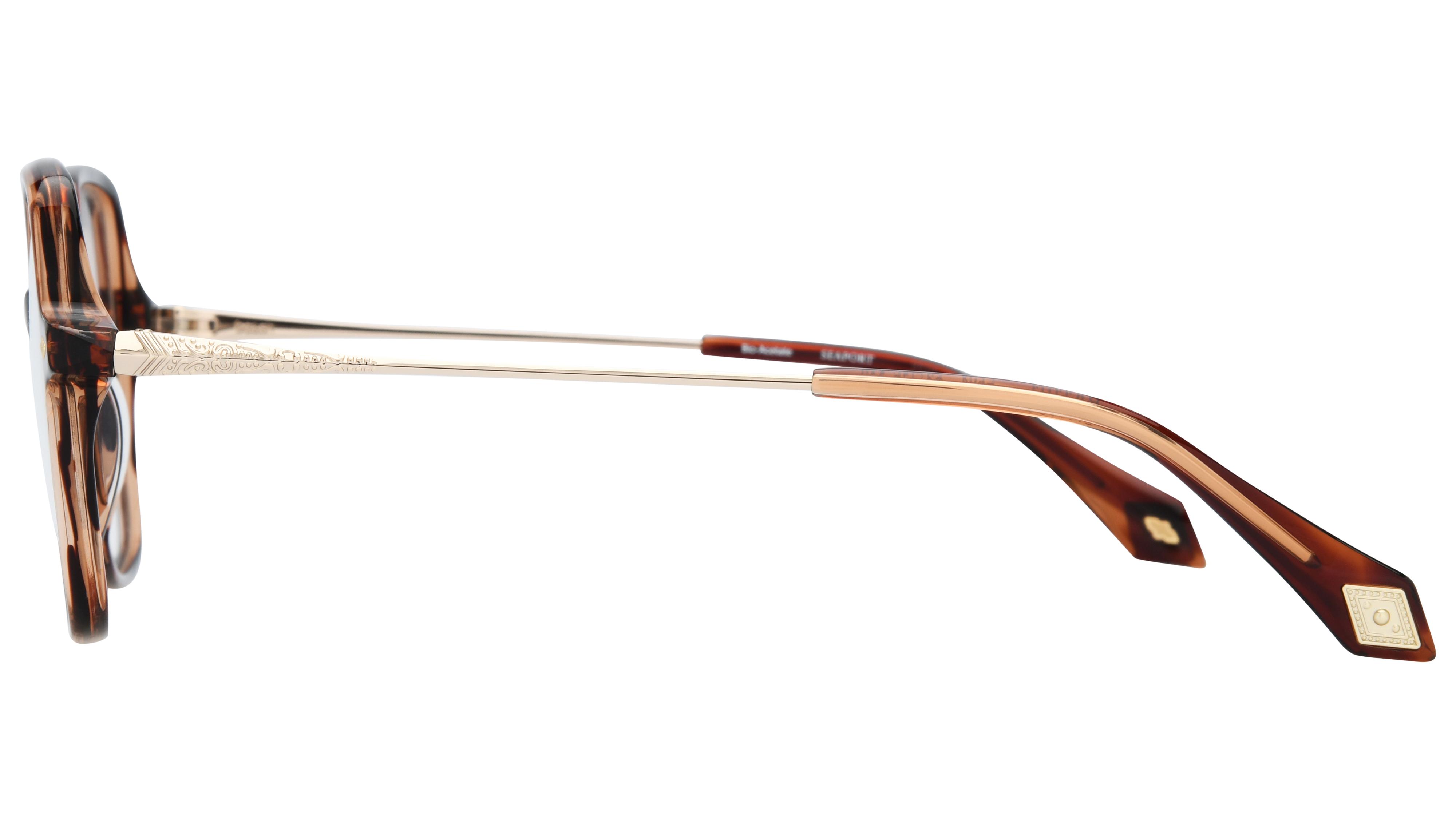 Lunettes de vue ba&sh Femme Écaille Carré ba1101 Gauche