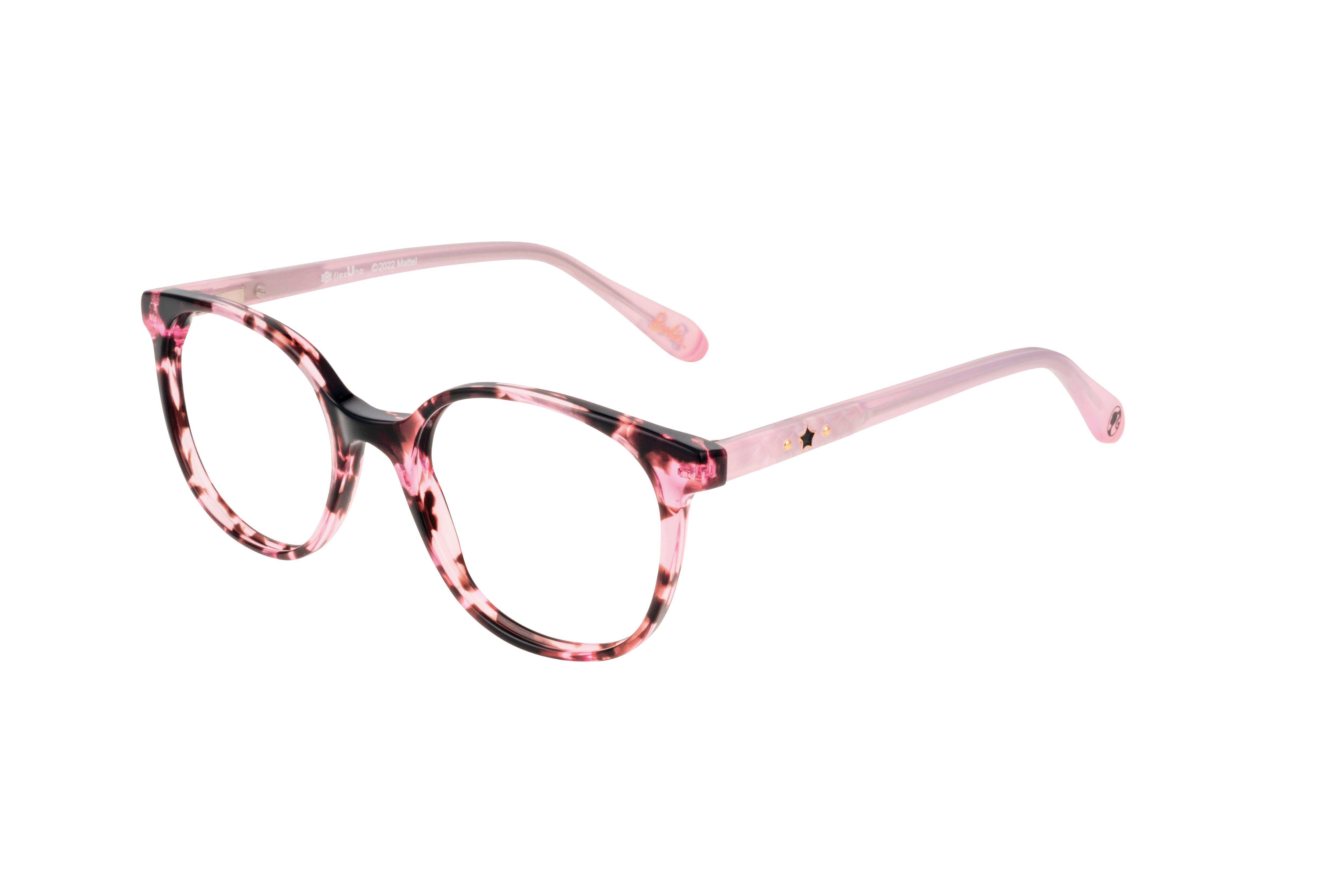 Lunettes de vue Barbie Enfant Rose Rectangle BAAA002 Gauche