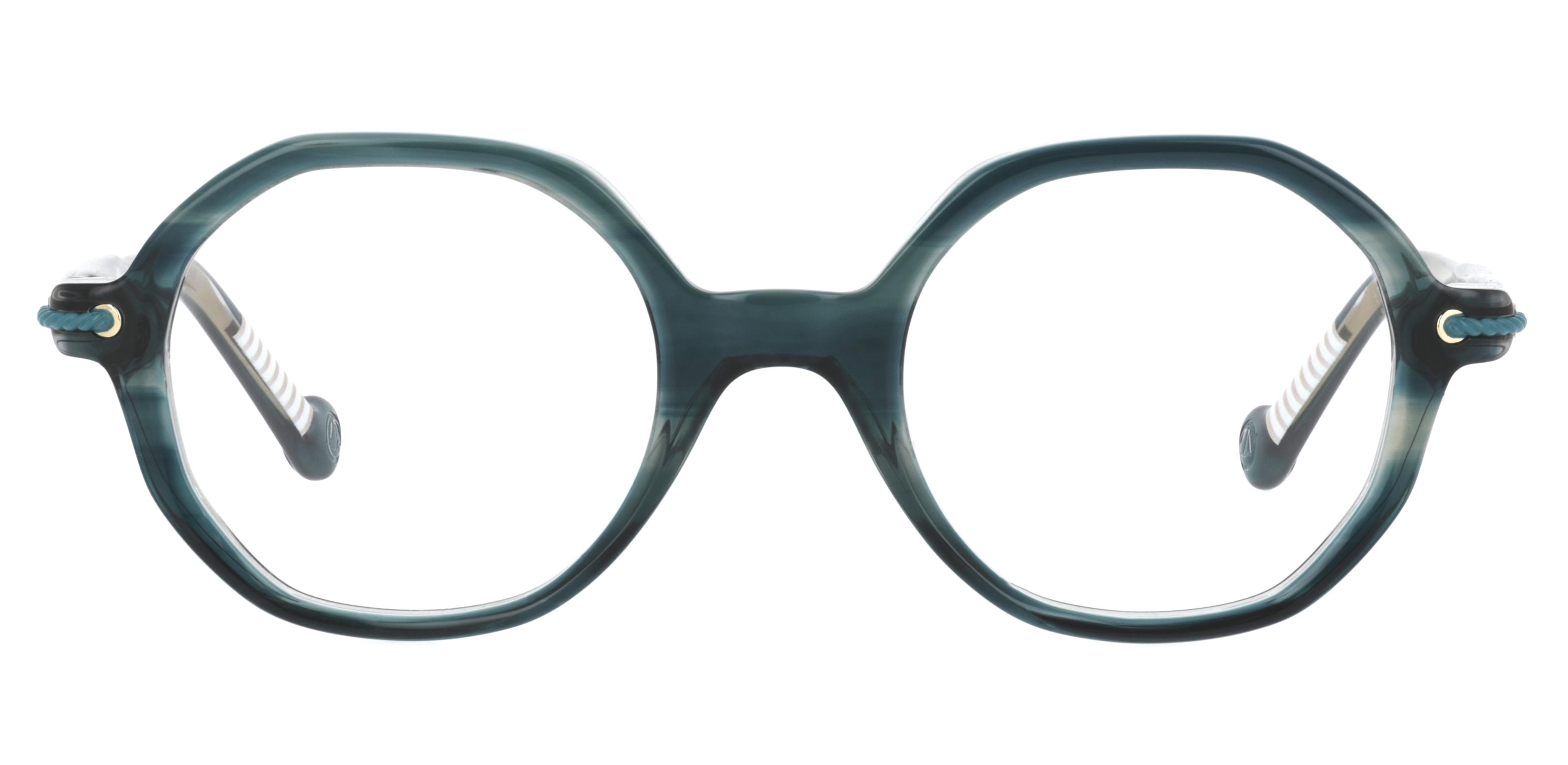 Lunettes de vue Petit Bateau Enfant Bleu Arrondie Ouessant Face