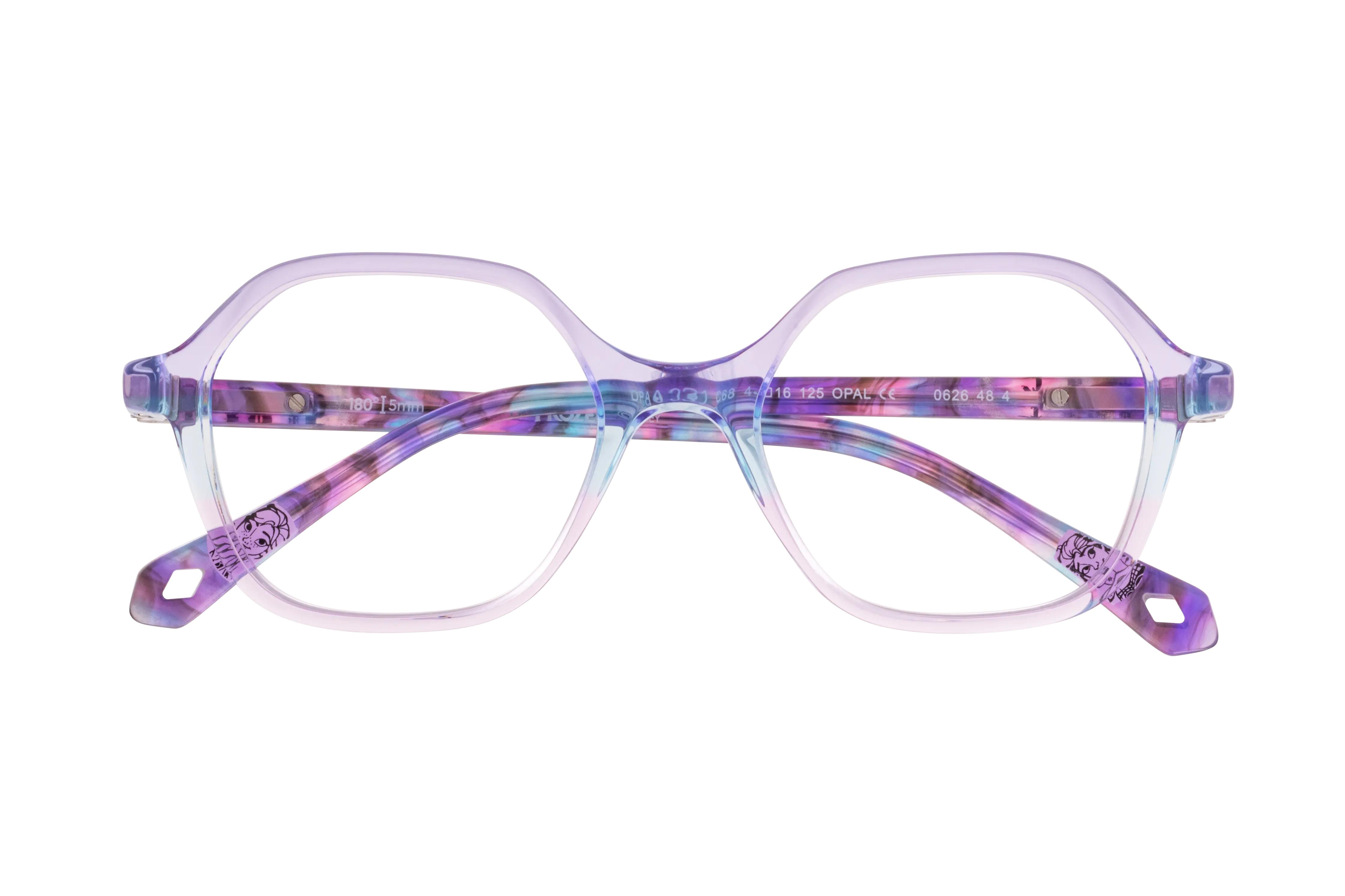 Lunettes de vue Disney Princesses  Violet Pantos DPAA231C68 Face