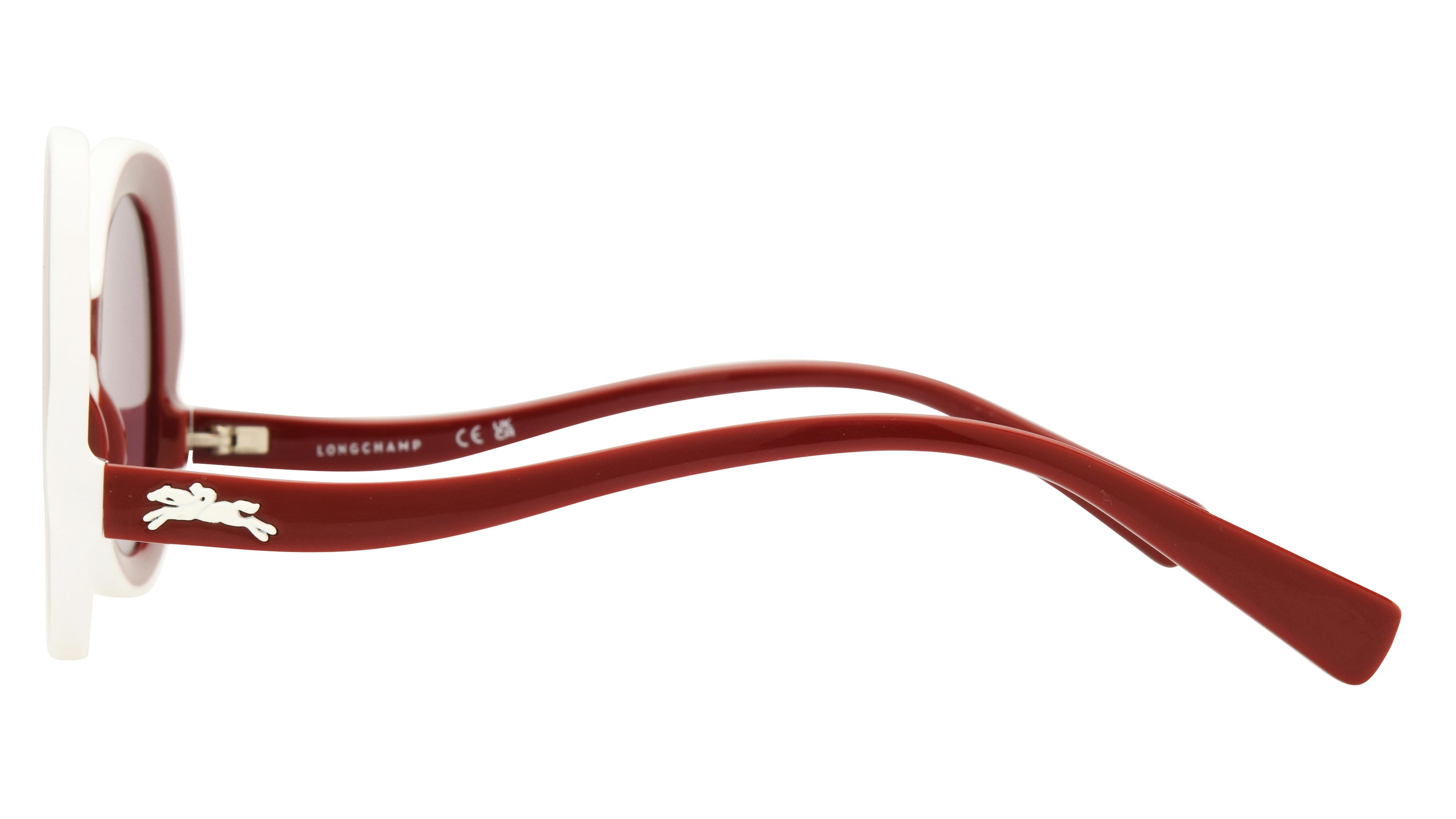 Lunettes de soleil Longchamp Femme Rouge Ovale lo780s Gauche