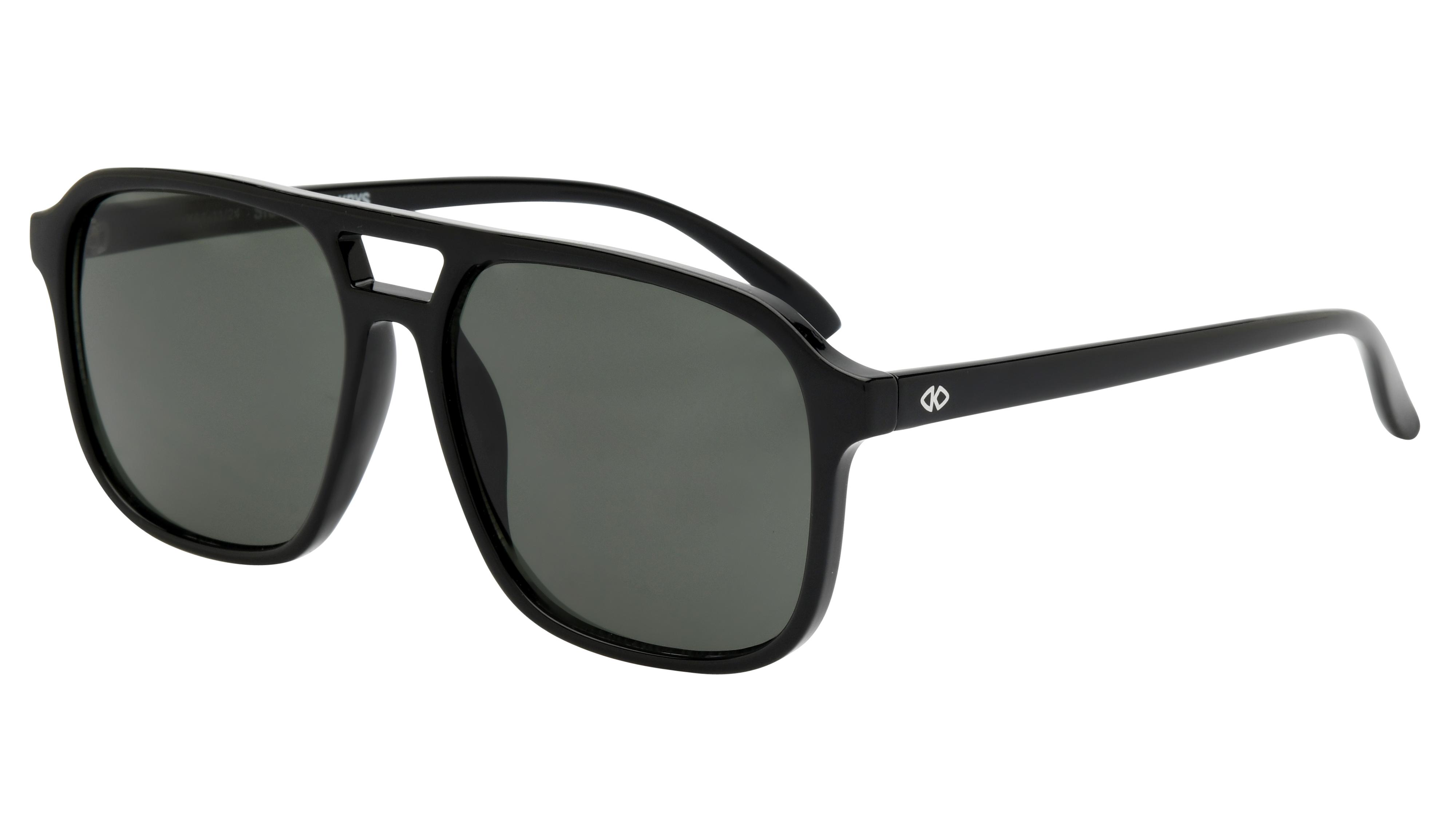 Lunettes de soleil Signature Krys Homme Noir Aviateur Skj2513-A Trois-Quart