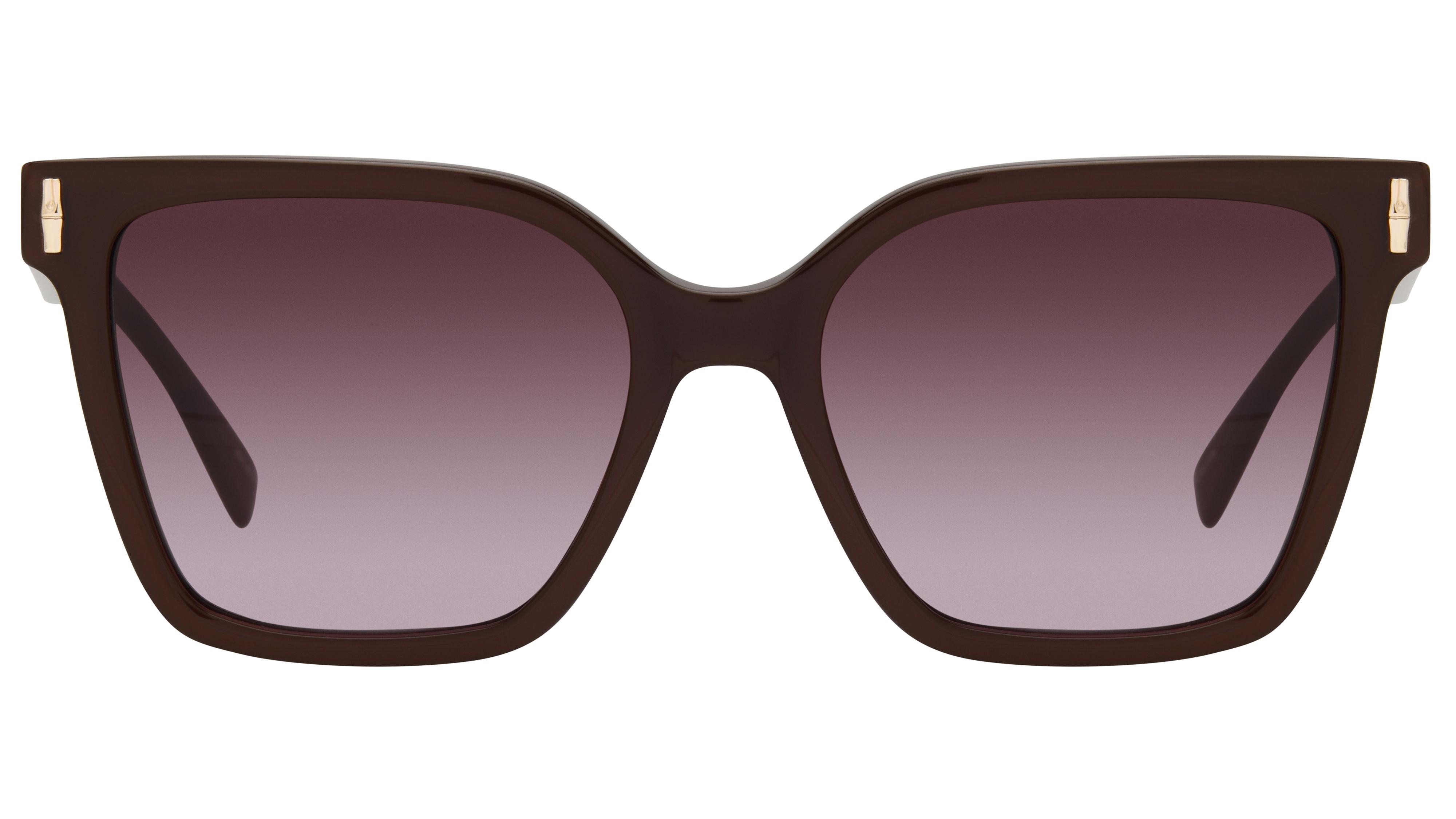 Lunettes de soleil Longchamp Femme Rouge Carré lo802s Face