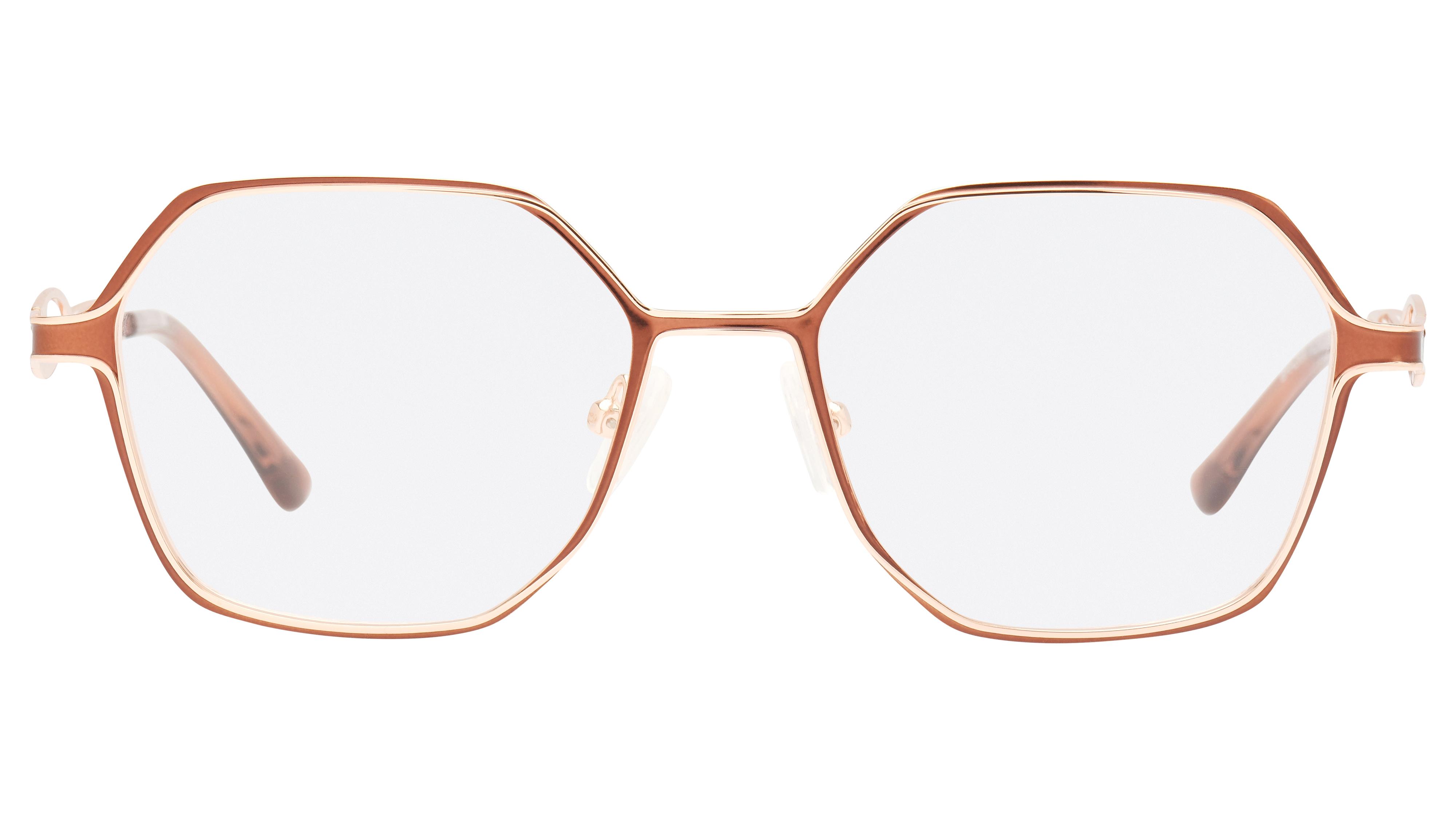 Lunettes de vue Baïa Femme Marron Carré Baa2608 Face