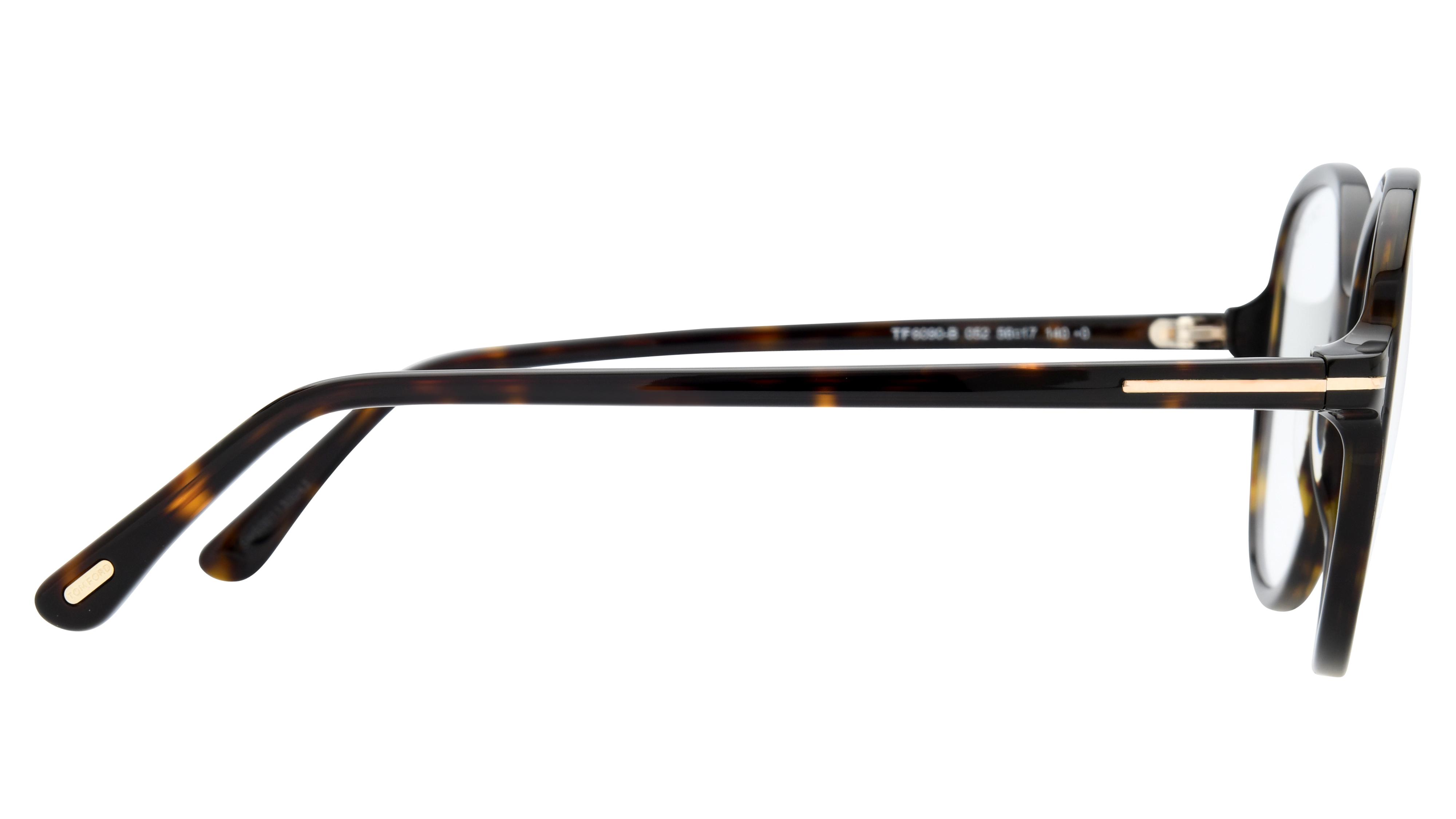 Lunettes de vue Tom Ford Femme Écaille Ronde FT6090-B Droite