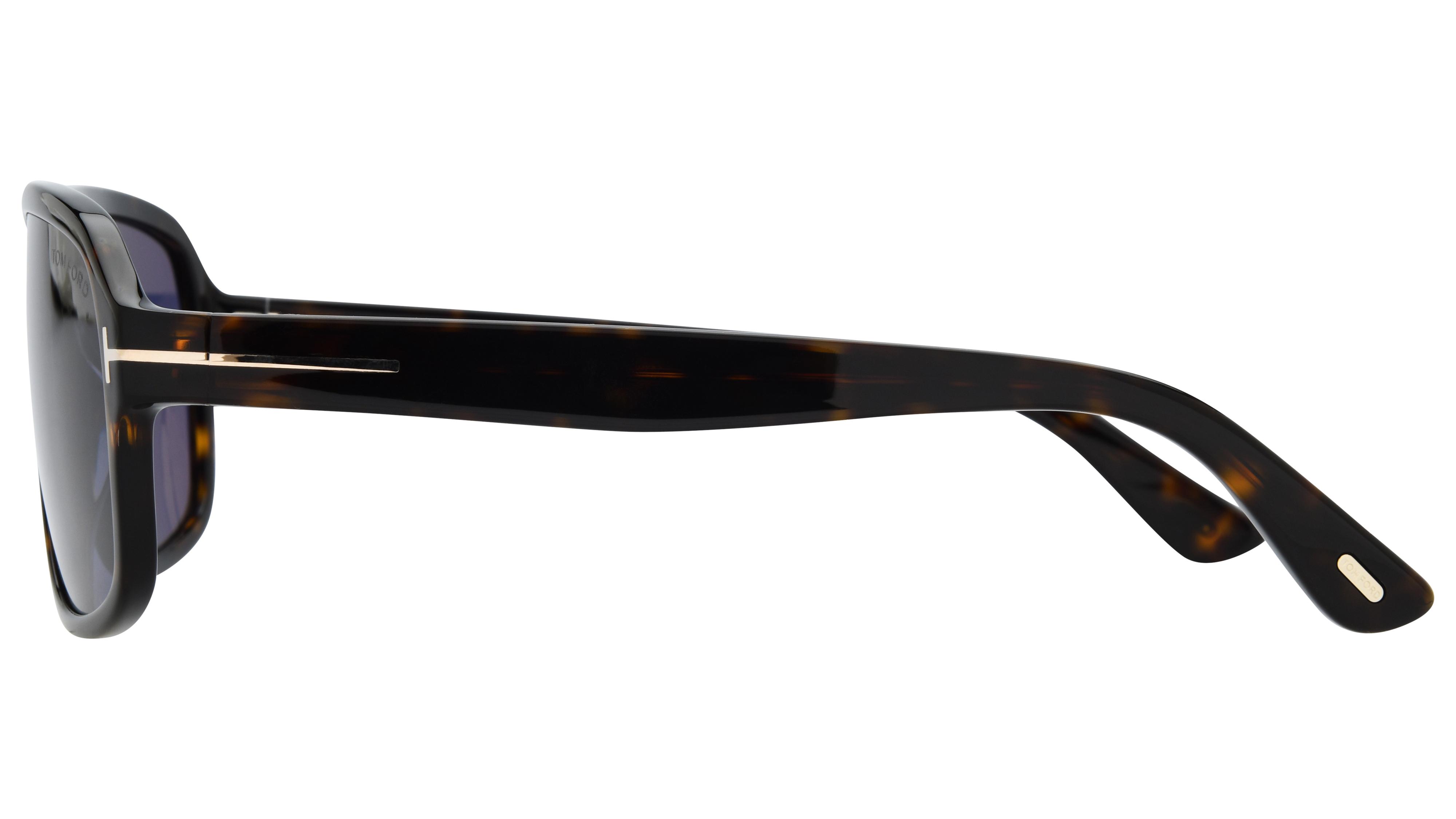 Lunettes de soleil Tom Ford Homme Écaille Rectangle ft1335 Gauche