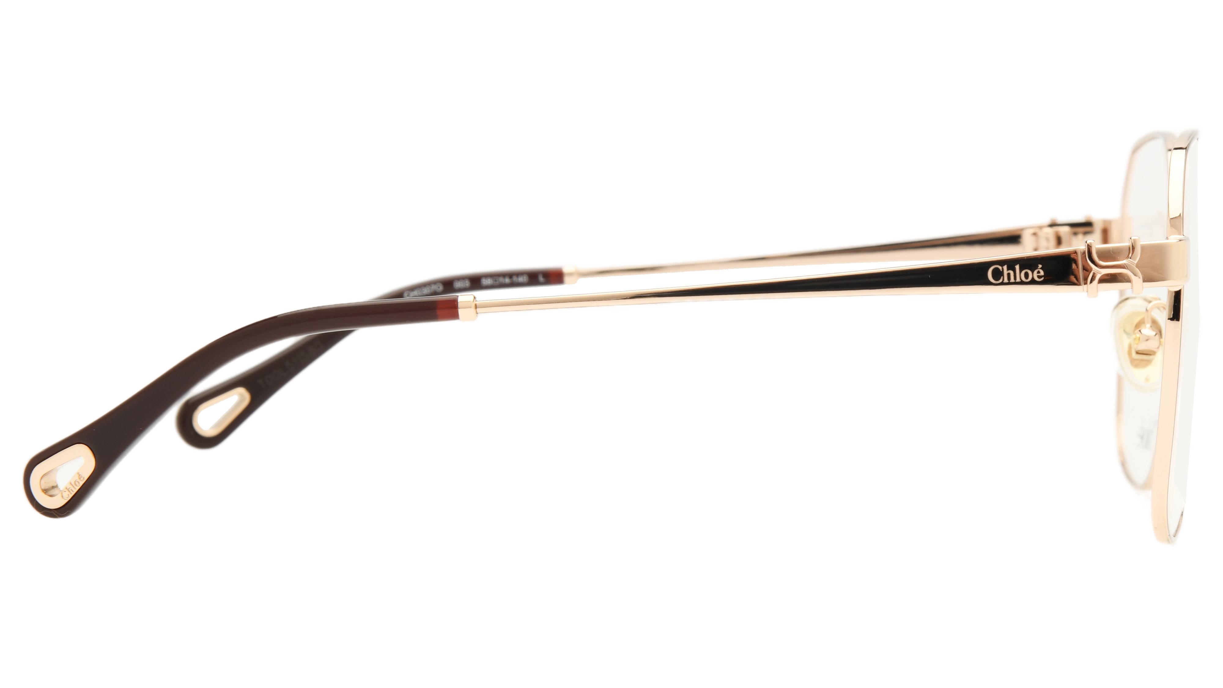 Lunettes de vue Chloé Femme Or Pantos ch0307o Droite