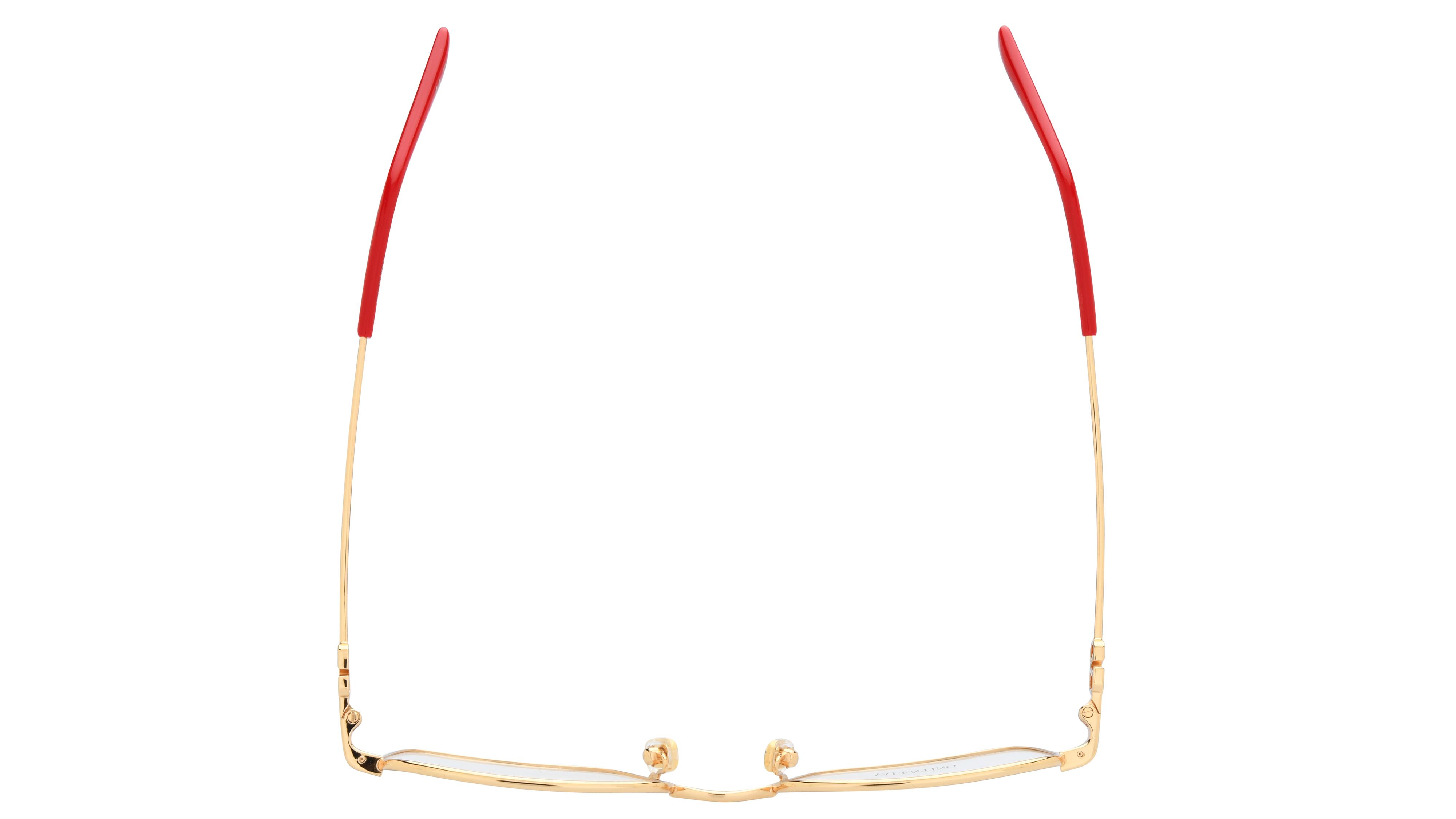 Lunettes de vue Valentino Femme Or Carré Vg0030O Dessus