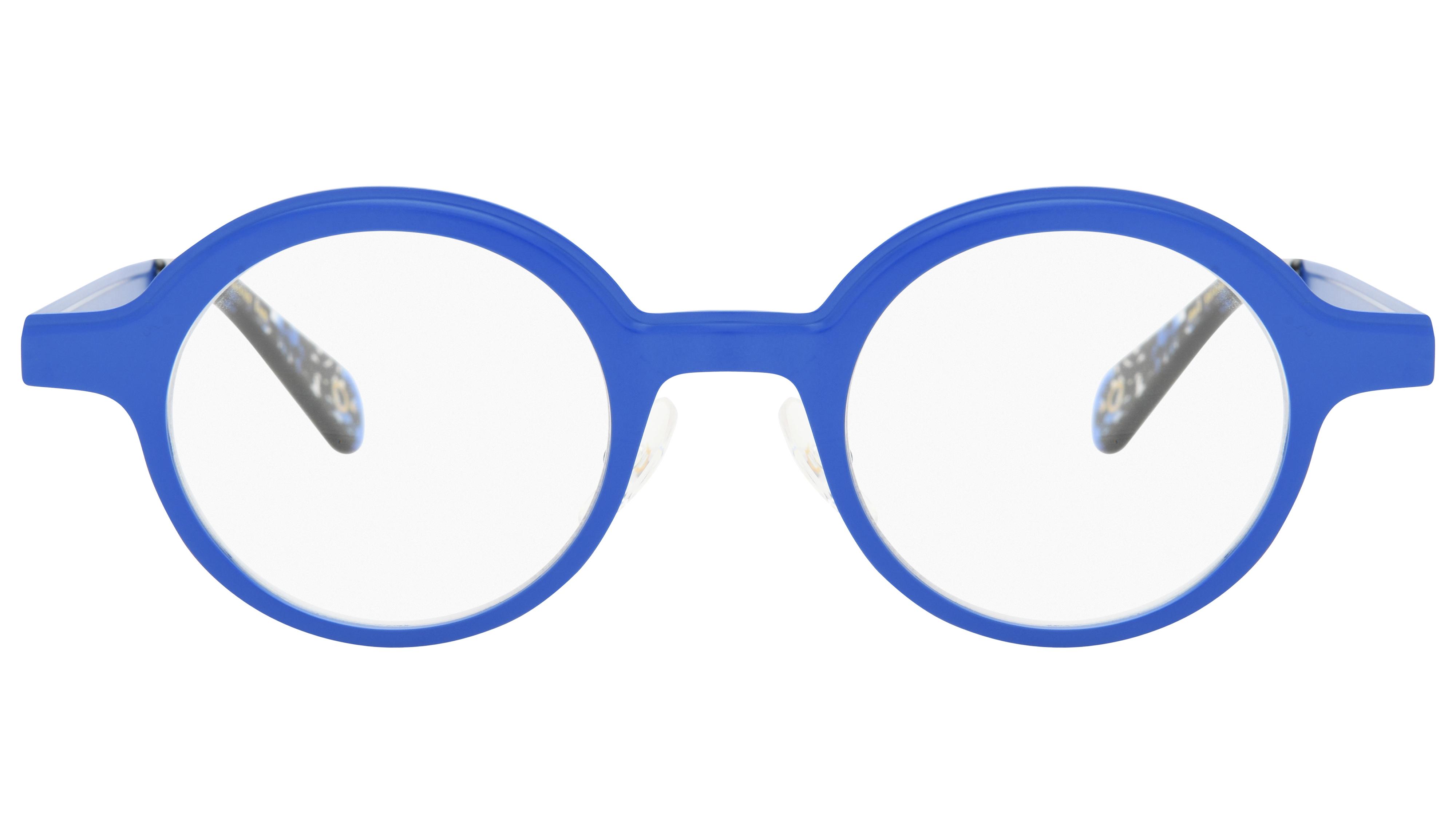 Lunettes de vue Etnia Barcelona Homme Bleu Ronde brut37 Face