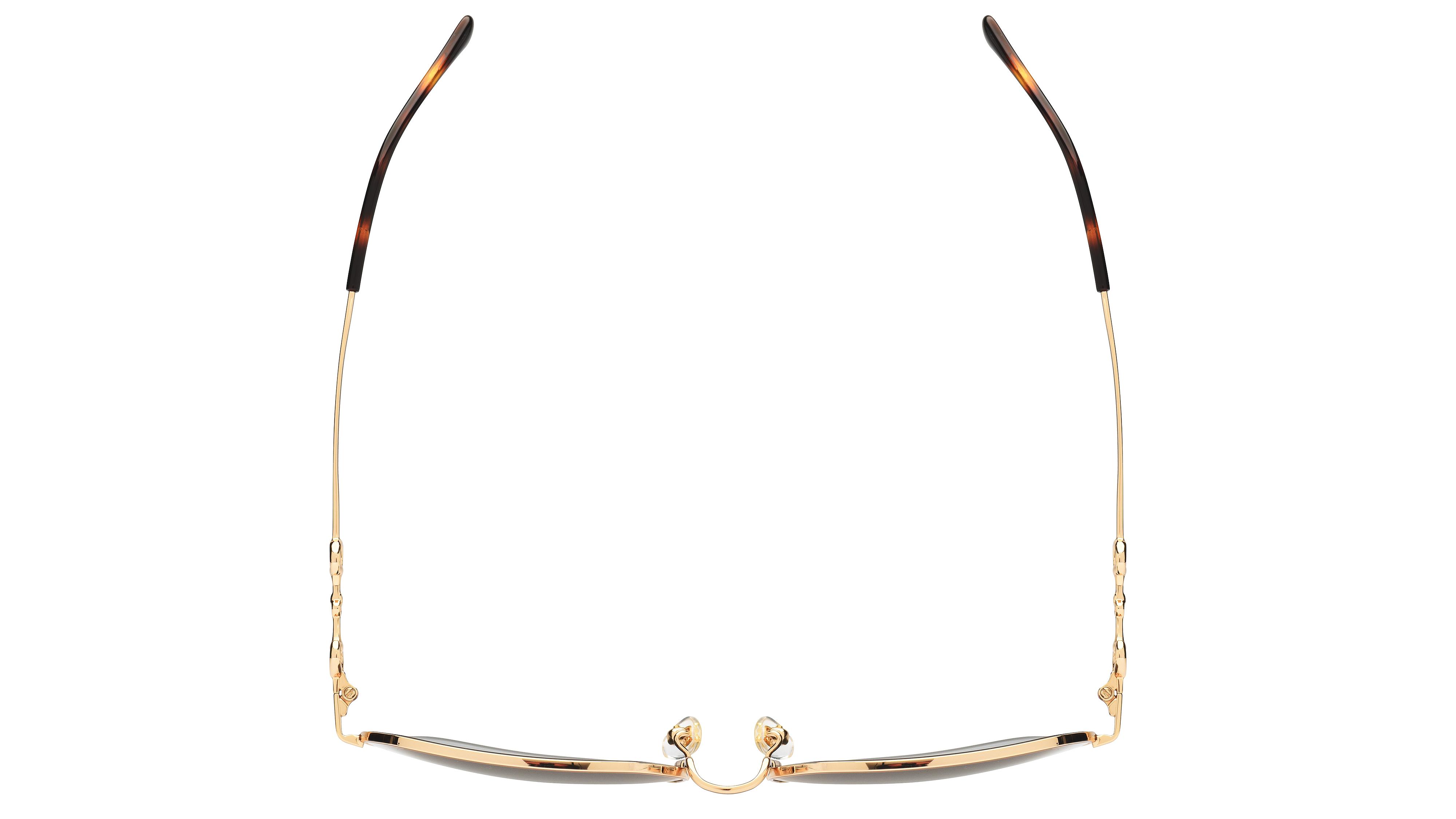 Lunettes de soleil Gucci Femme Or Carré Gg0882Sa Dessus