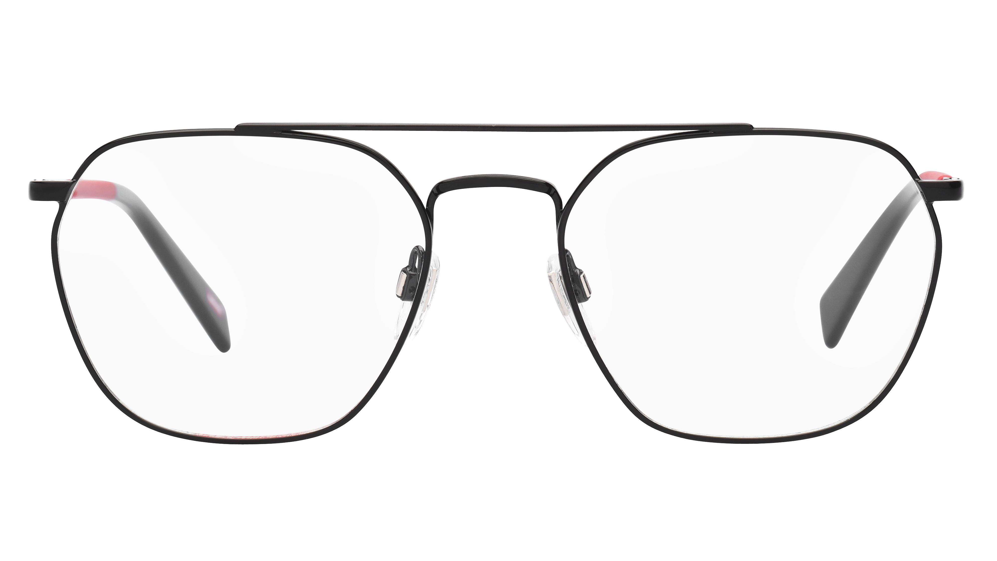Lunettes de vue Levi's Homme Noir Aviateur Lv1038 Face