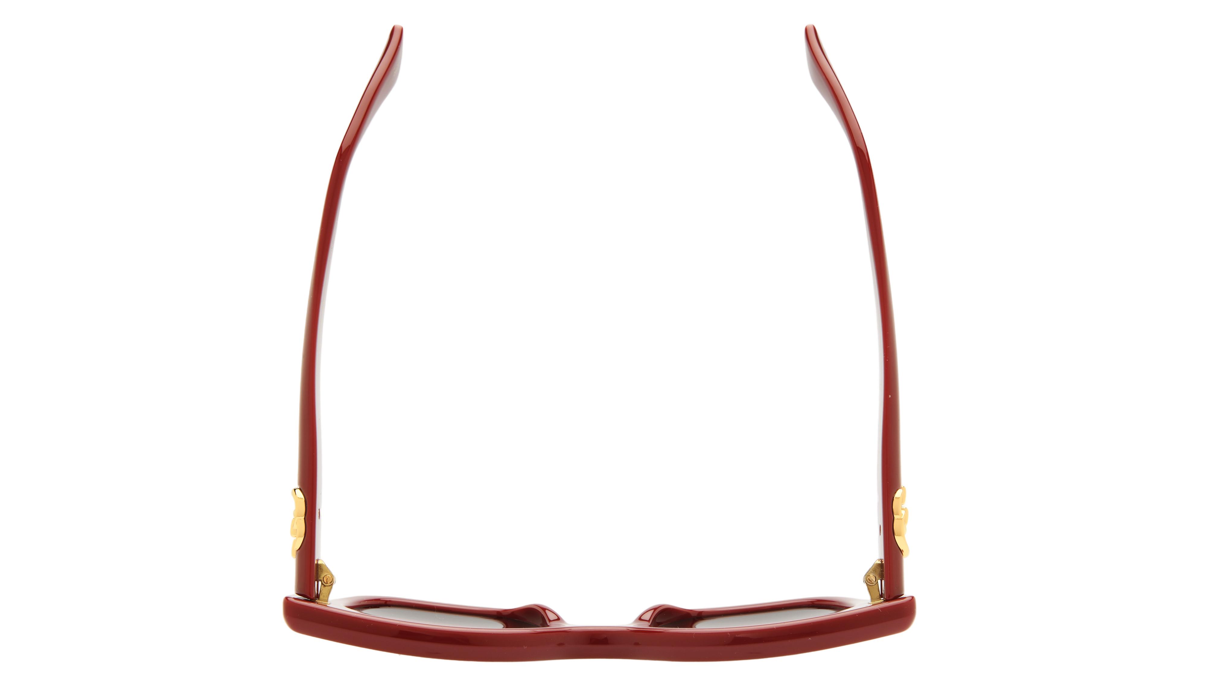 Lunettes de soleil Gucci Femme Rouge Ronde GG1828S Dessus