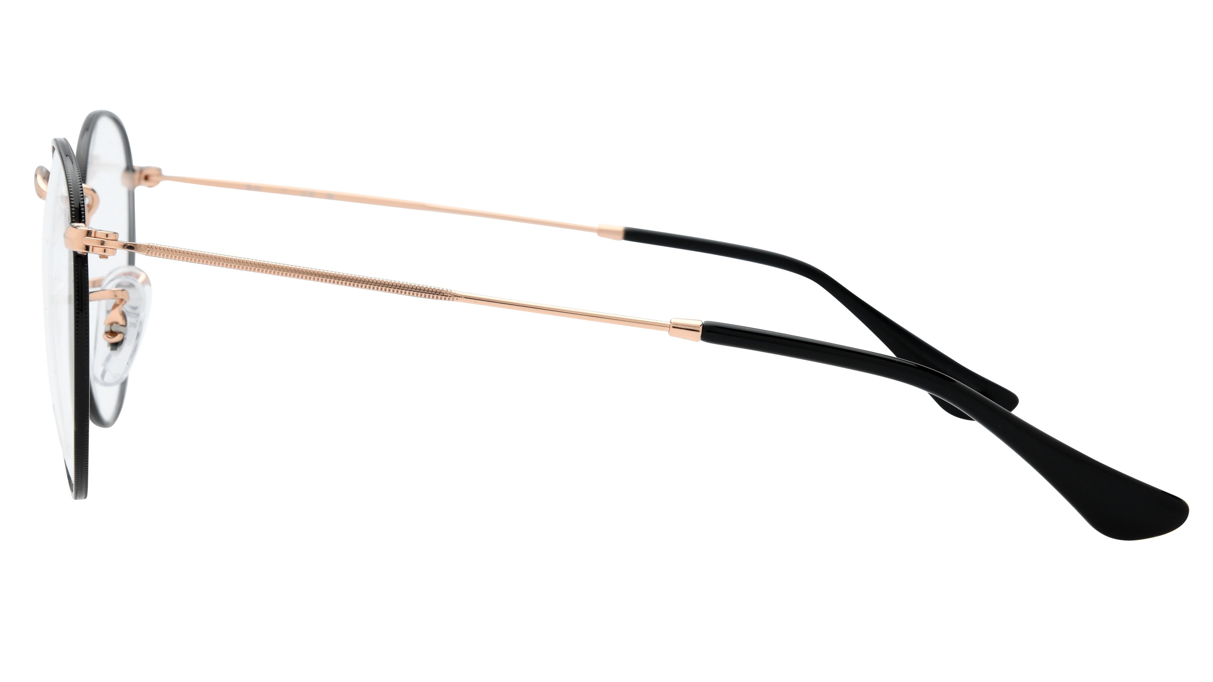 Lunettes de vue Ray-Ban Mixte Noir Ronde RX3447V Gauche