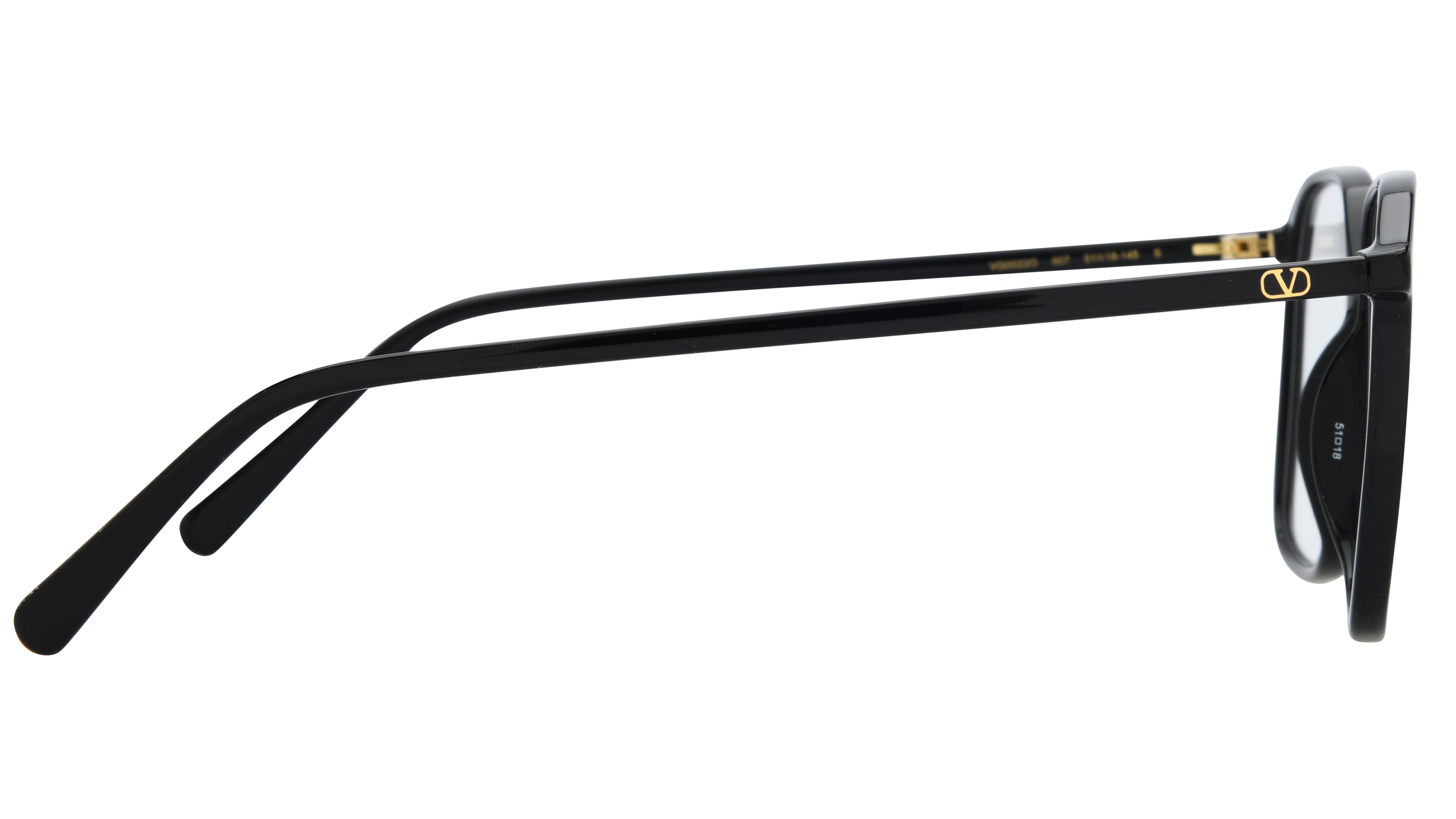 Lunettes de vue Valentino Femme Noir Carré Vg0022O Droite