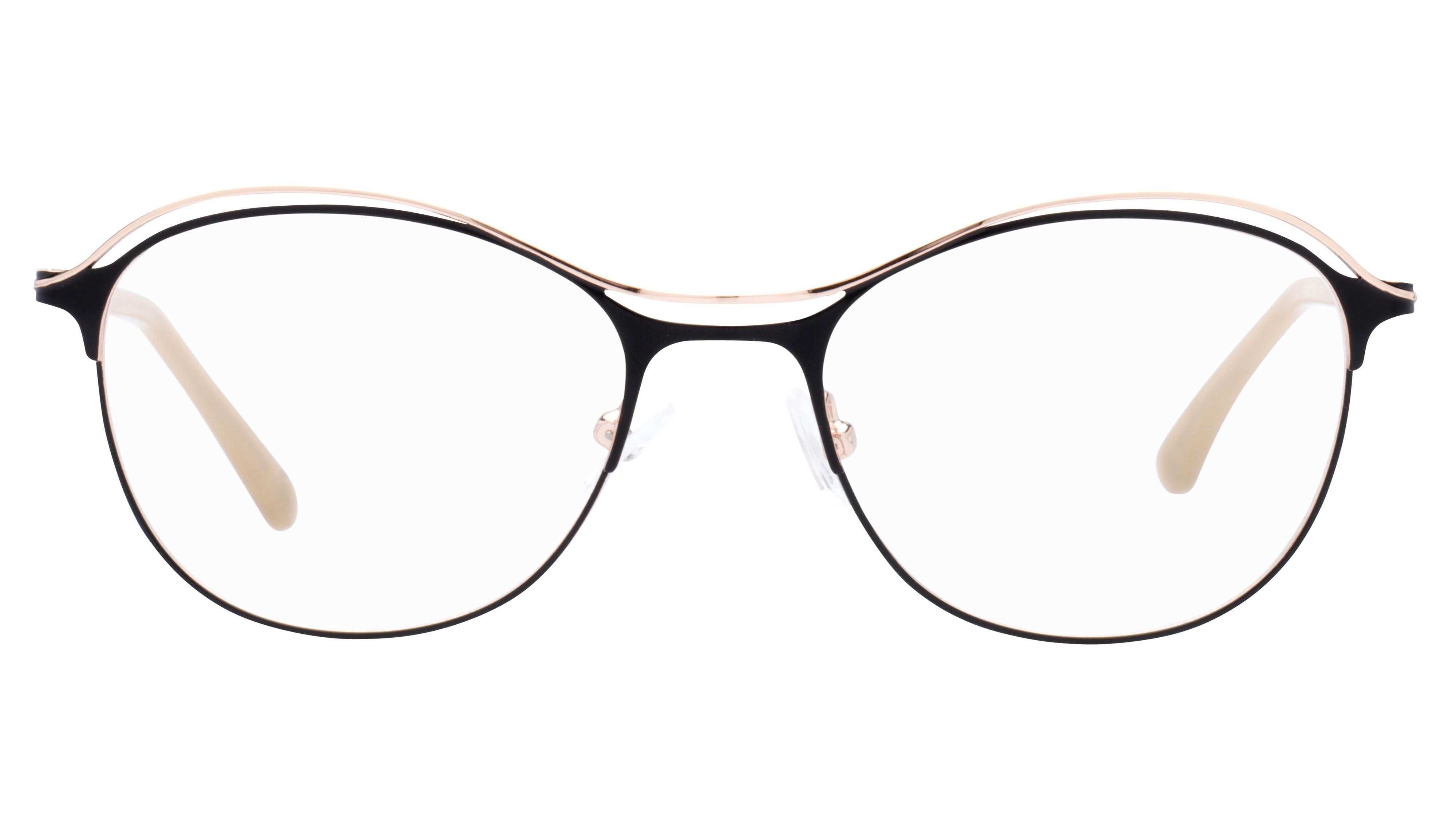 Lunettes de vue Baïa Femme Noir Aviateur Baa2207 Face