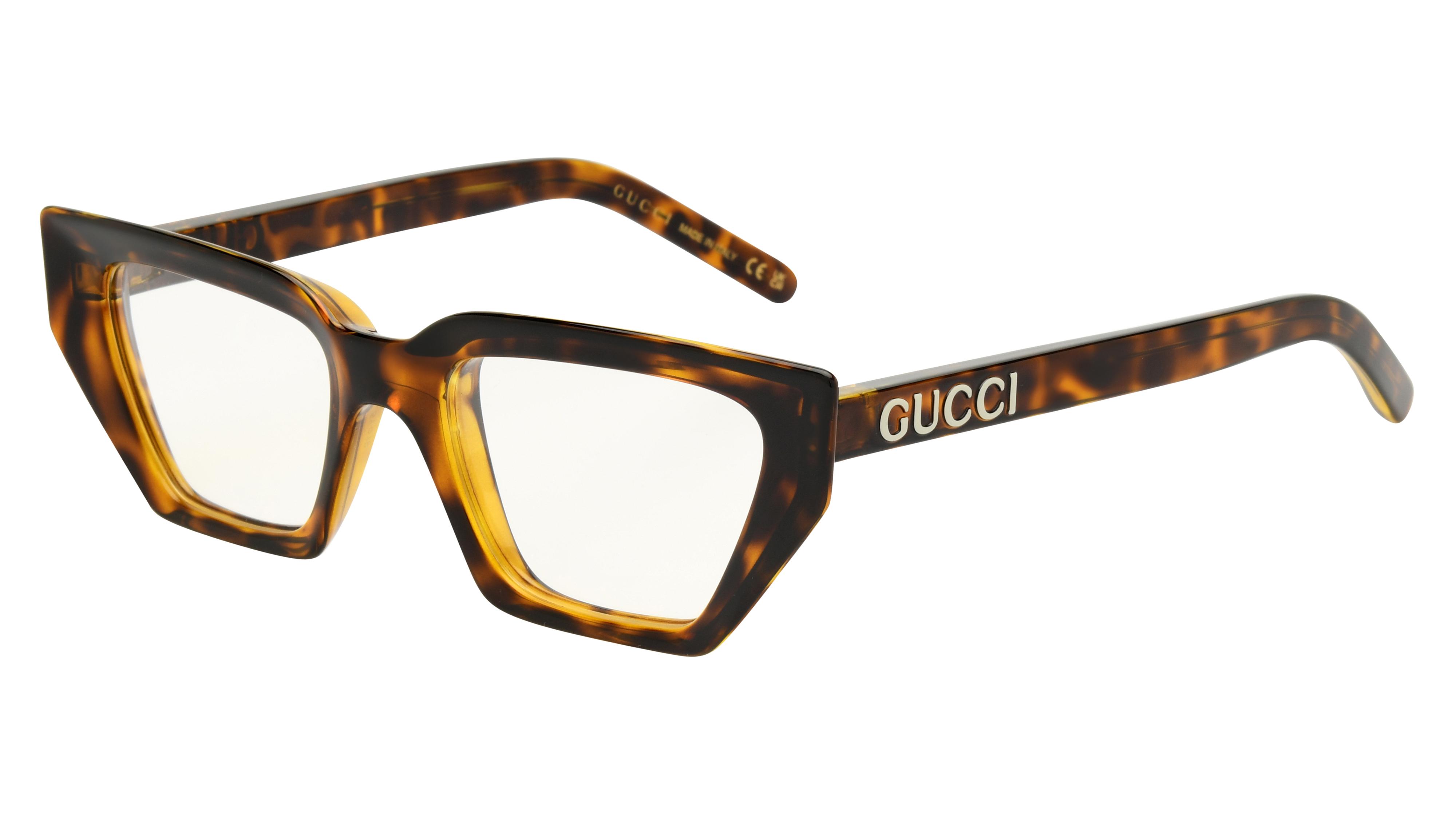 Lunettes de vue Gucci Femme Écaille Papillon Gg1720O Trois-Quart