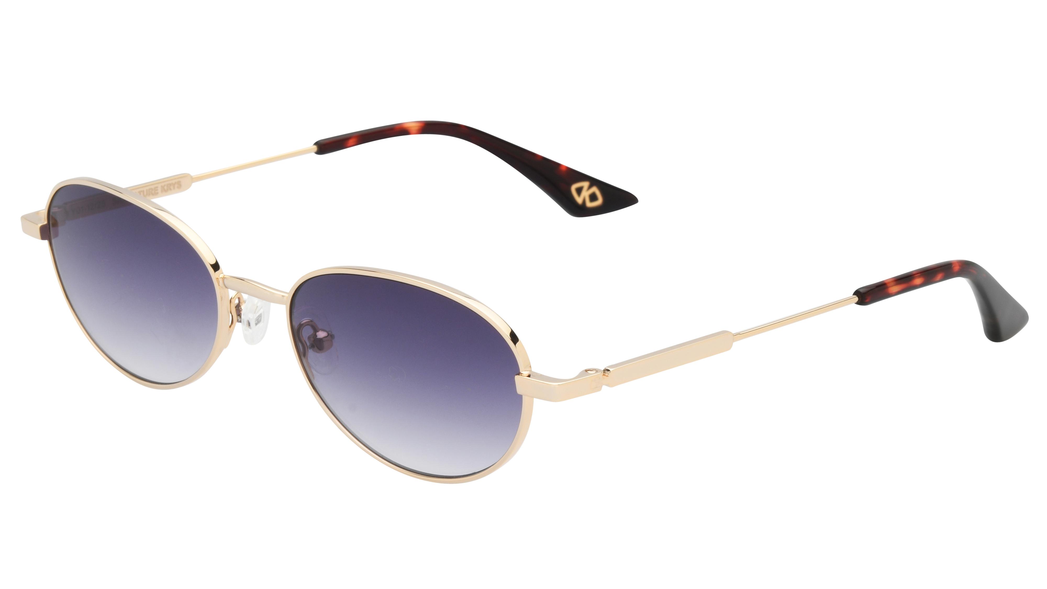 Lunettes de soleil Signature Krys Femme Or Ovale Reveuse Trois-Quart