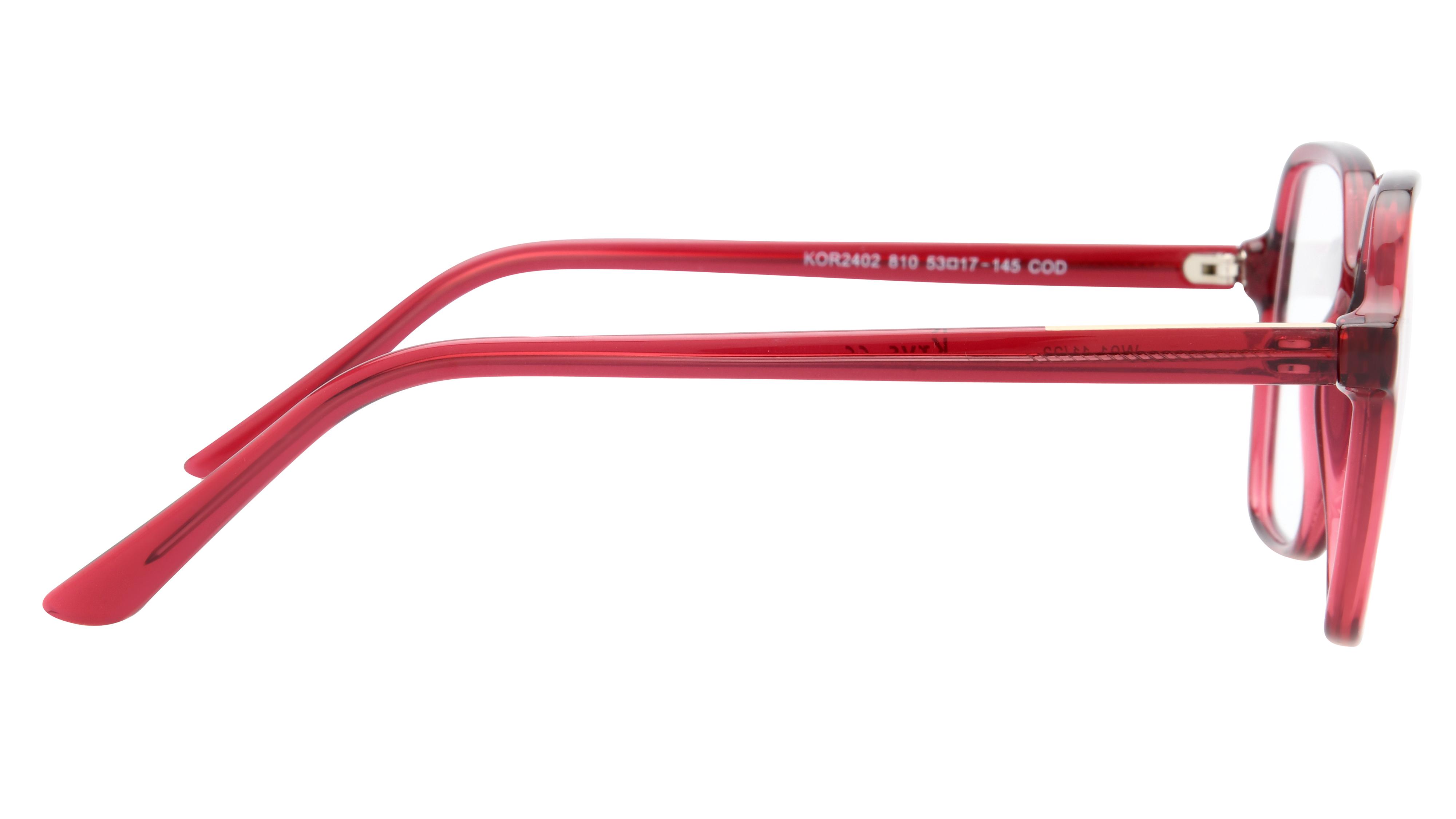 Lunettes de vue Signature Krys Femme Rose Carré Kor2402 Droite