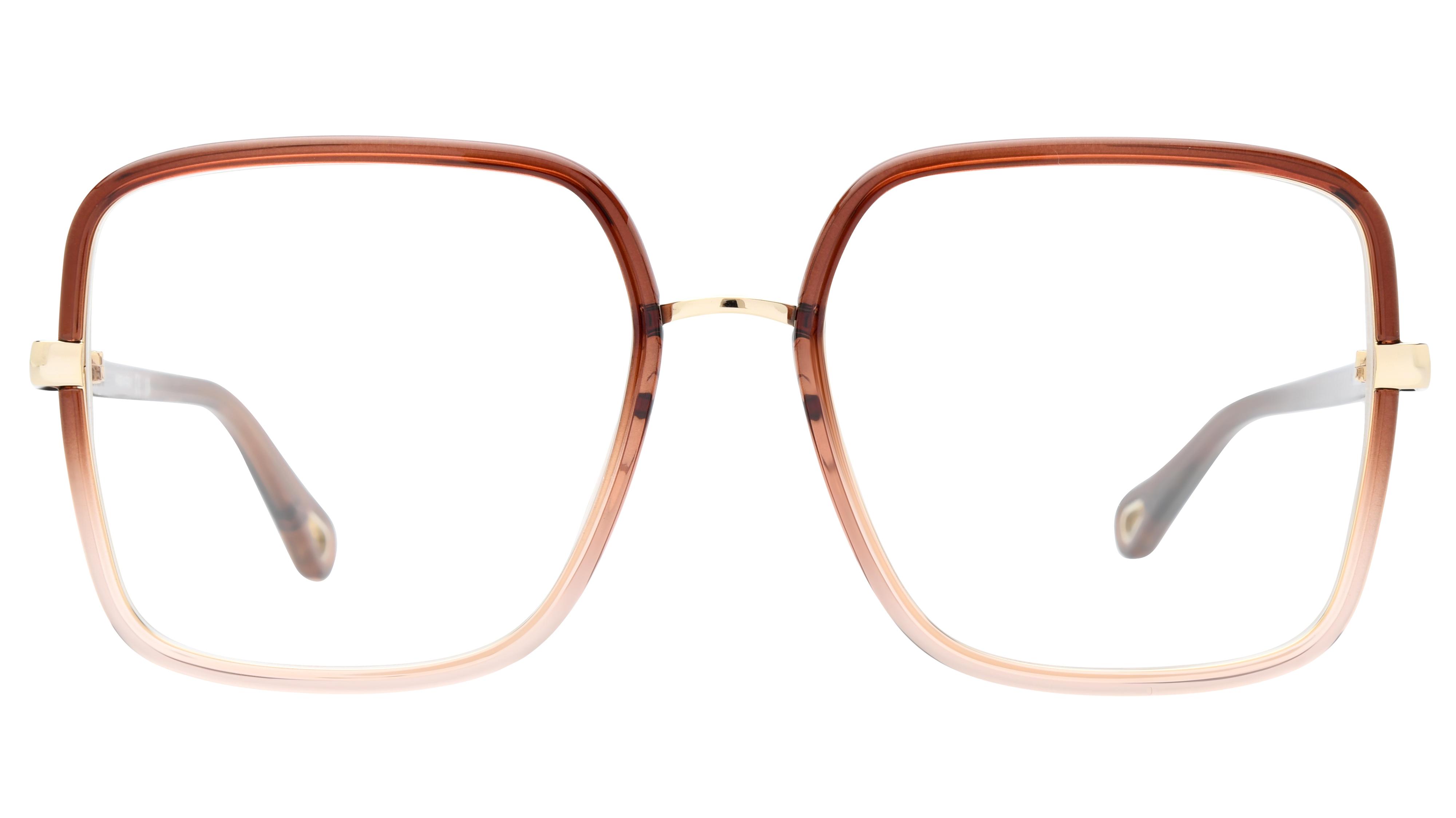 Lunettes de vue Chloé Femme Marron Rectangle CH0338O Face