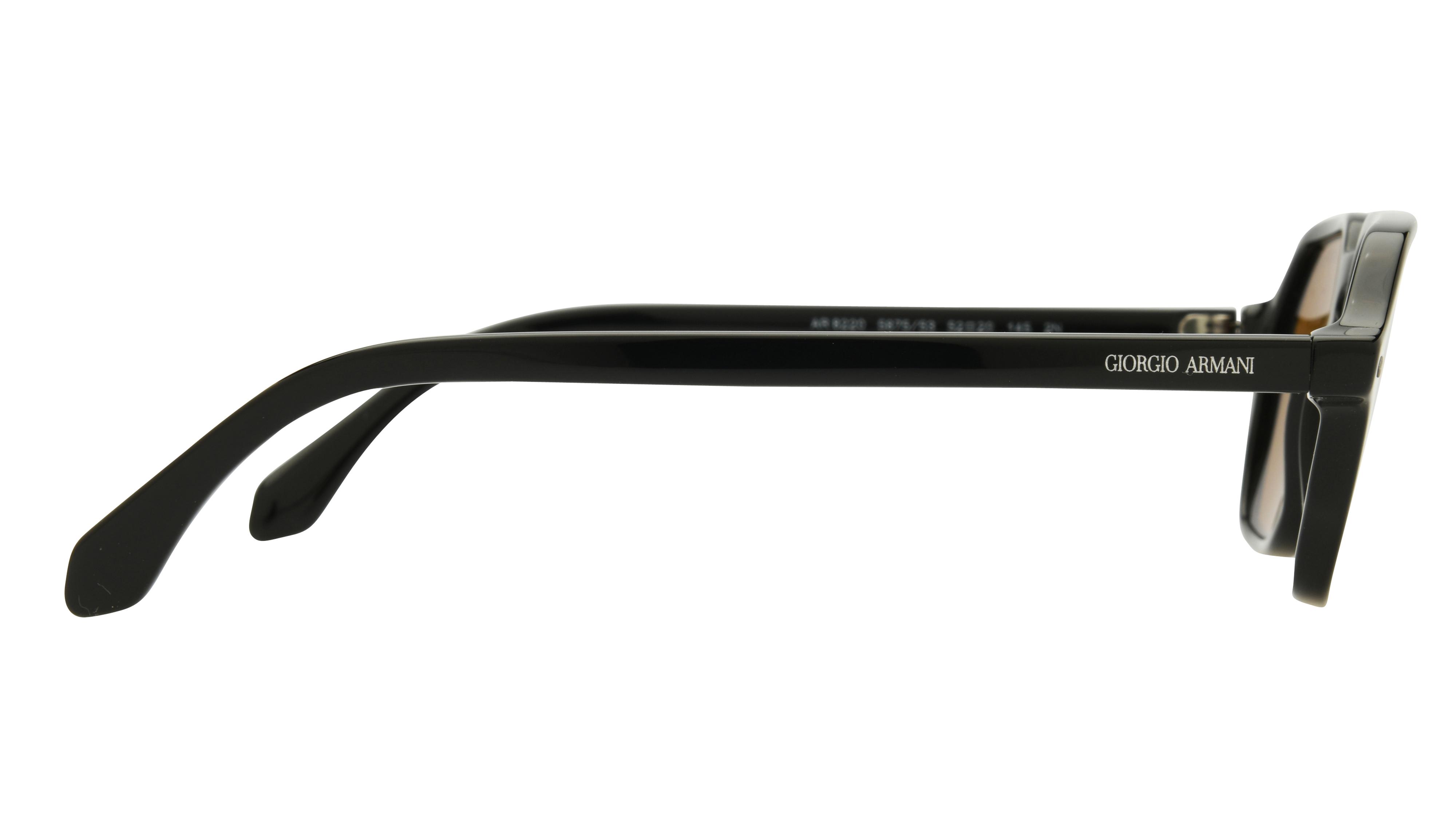 Lunettes de soleil Giorgio Armani Homme Noir Carré AR8220 Droite