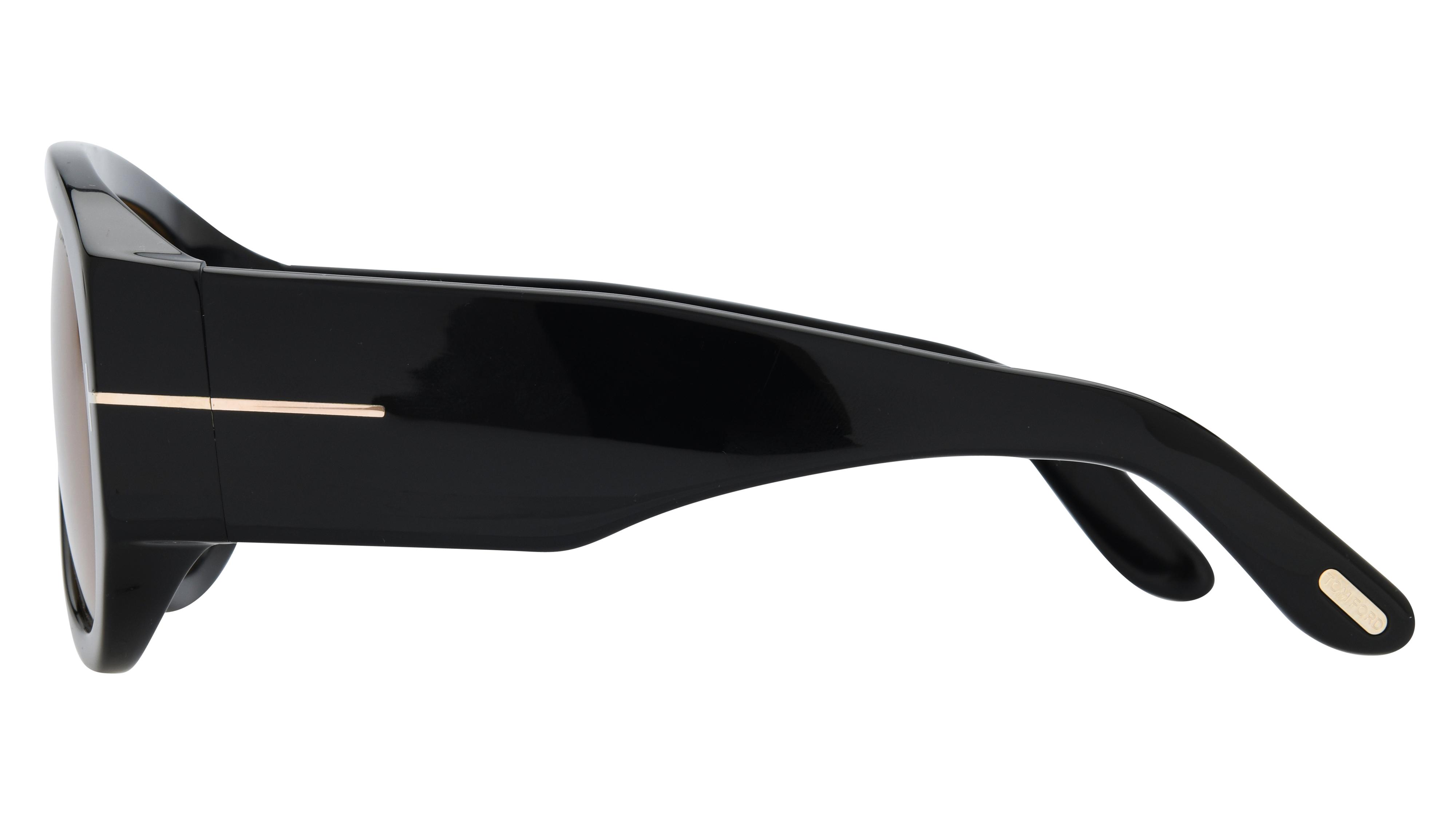 Lunettes de soleil Tom Ford Homme Noir Aviateur Ft1044 Gauche