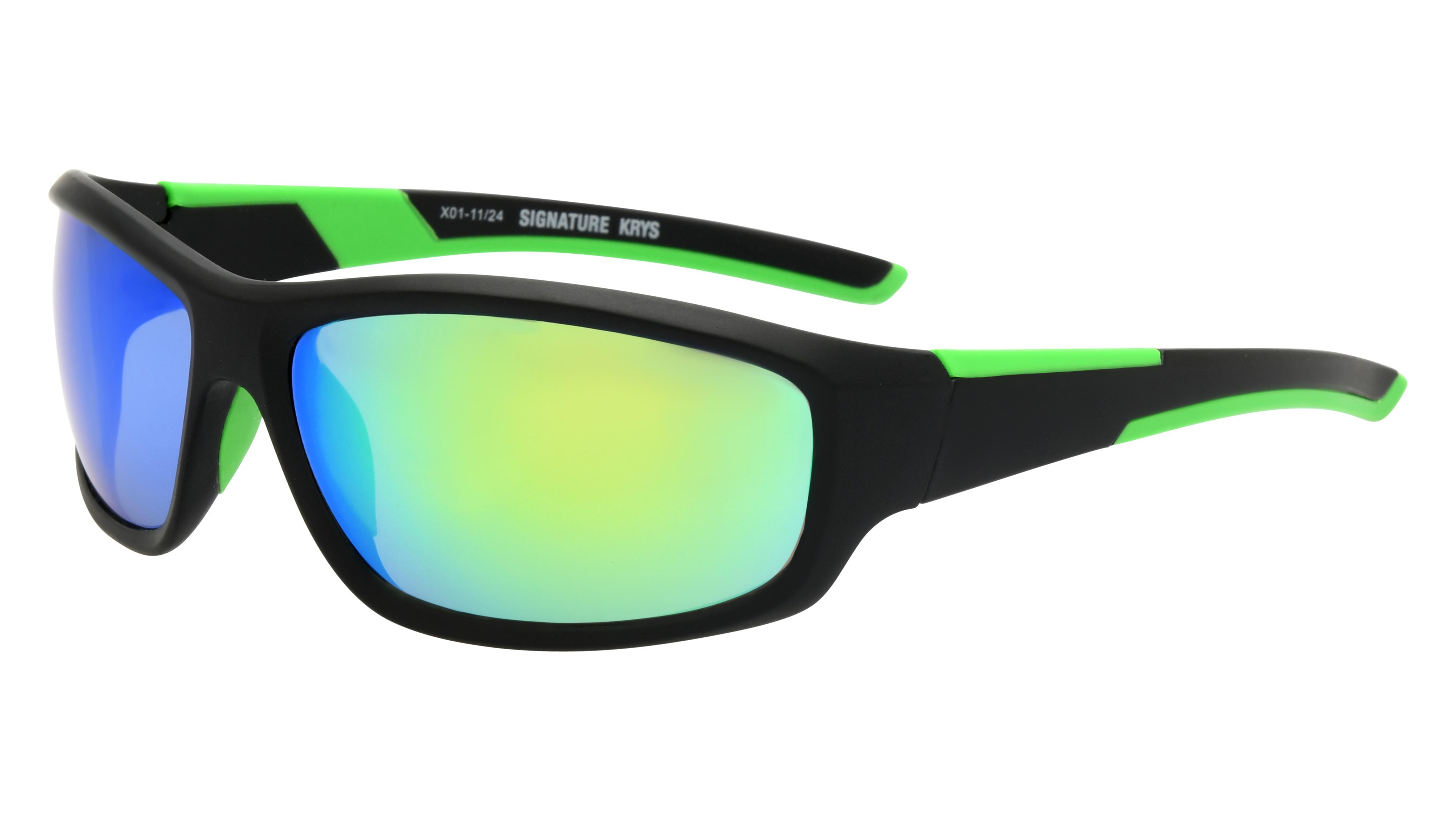 Lunettes de soleil Signature Krys Homme Noir Rectangle Ske2515-B Trois-Quart