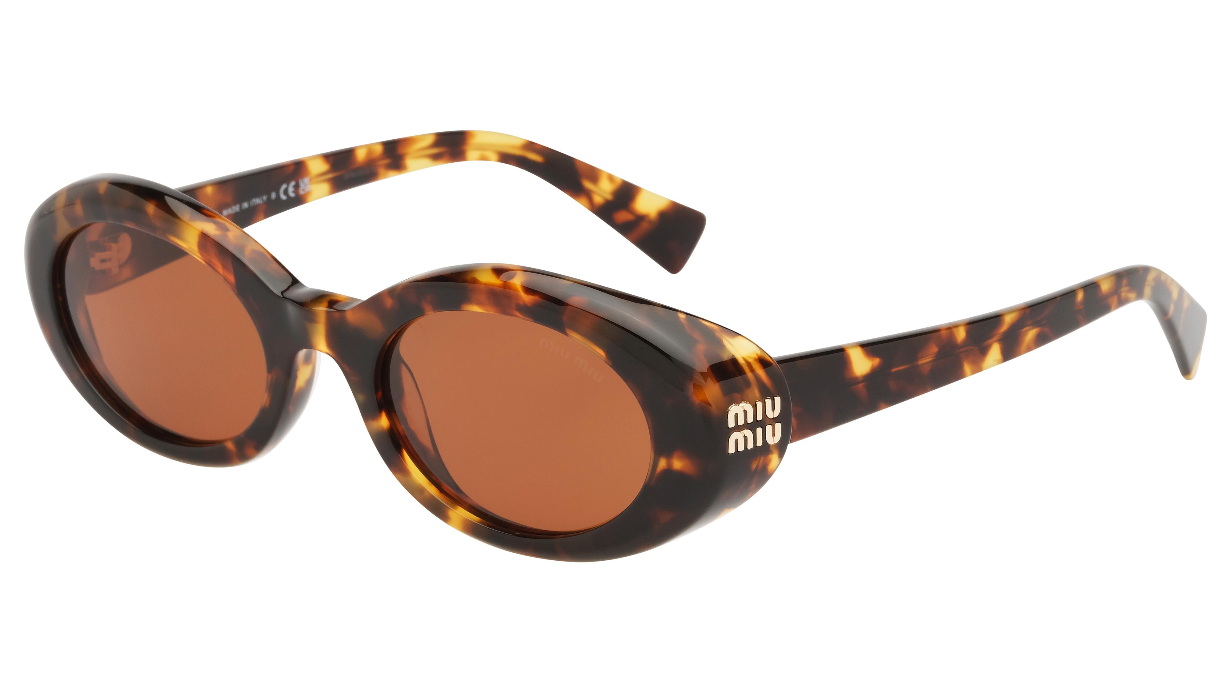 Lunettes de soleil Miu Miu Femme Écaille Ovale MU Trois-Quart