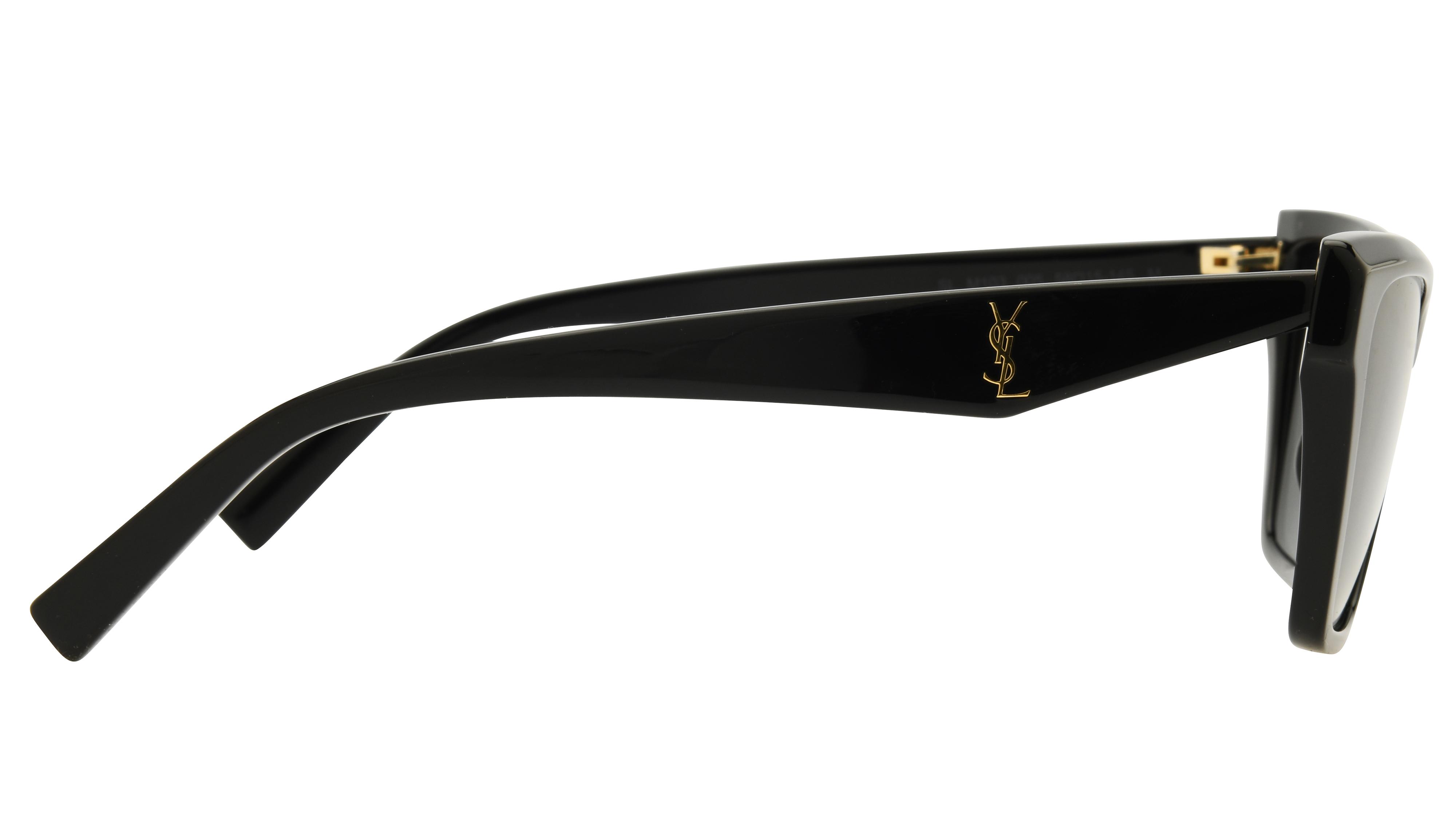 Lunettes de soleil Saint Laurent Femme Noir Papillon Slm103 Droite