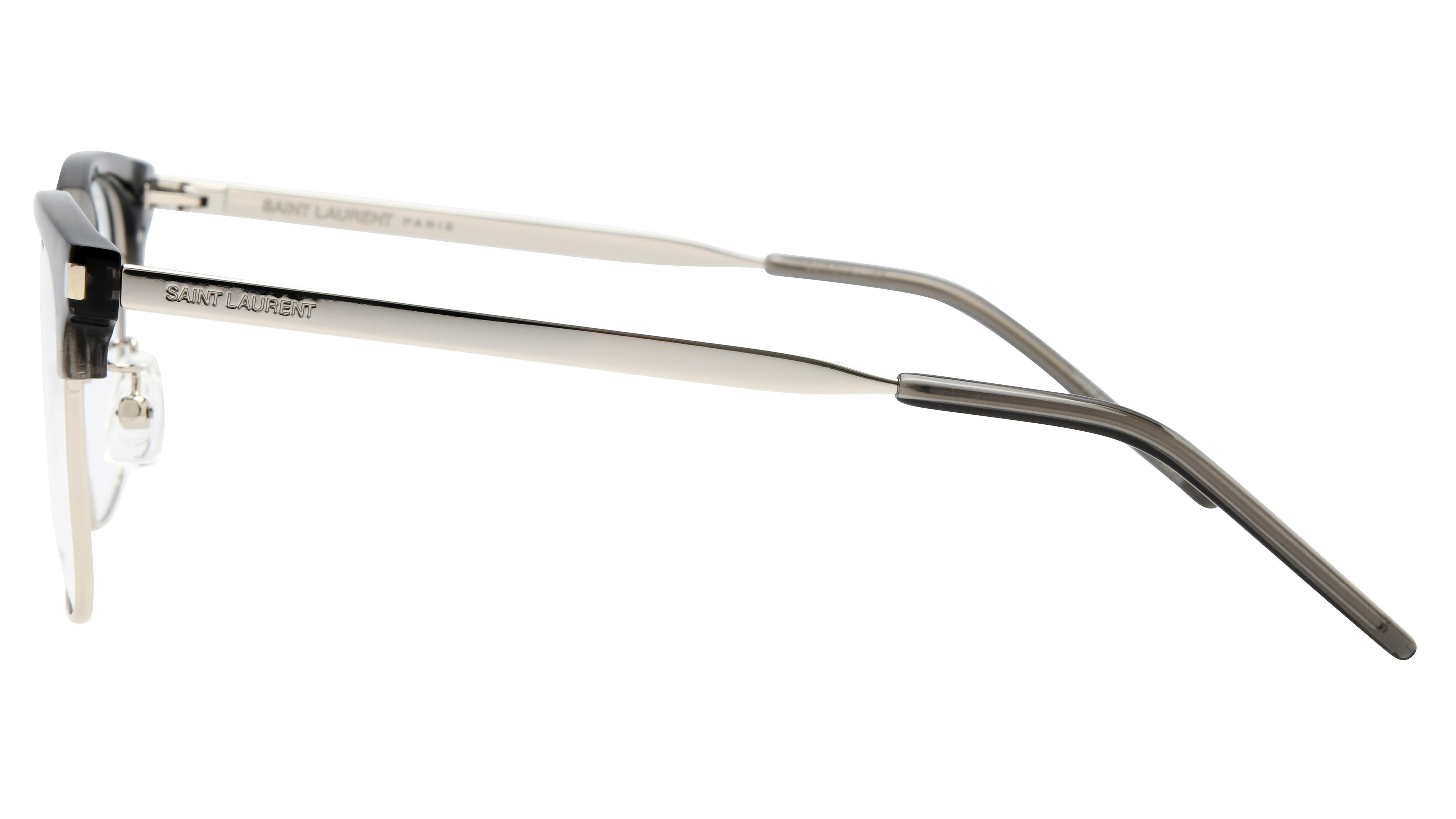 Lunettes de vue Saint Laurent Mixte Argent Carré Sl649/F Gauche