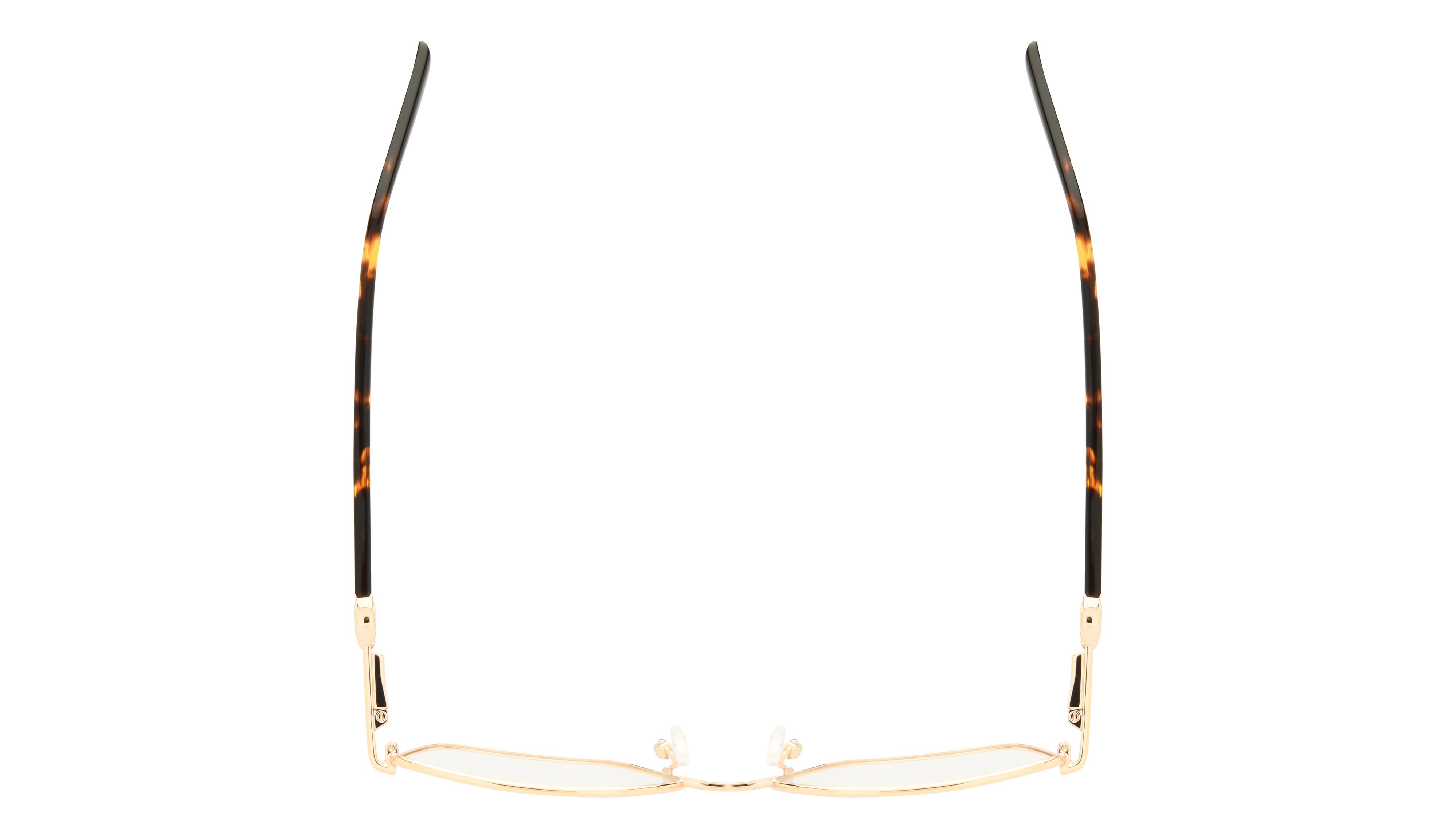 Lunettes de vue Guess Femme Or Carré Gu50313 Dessus