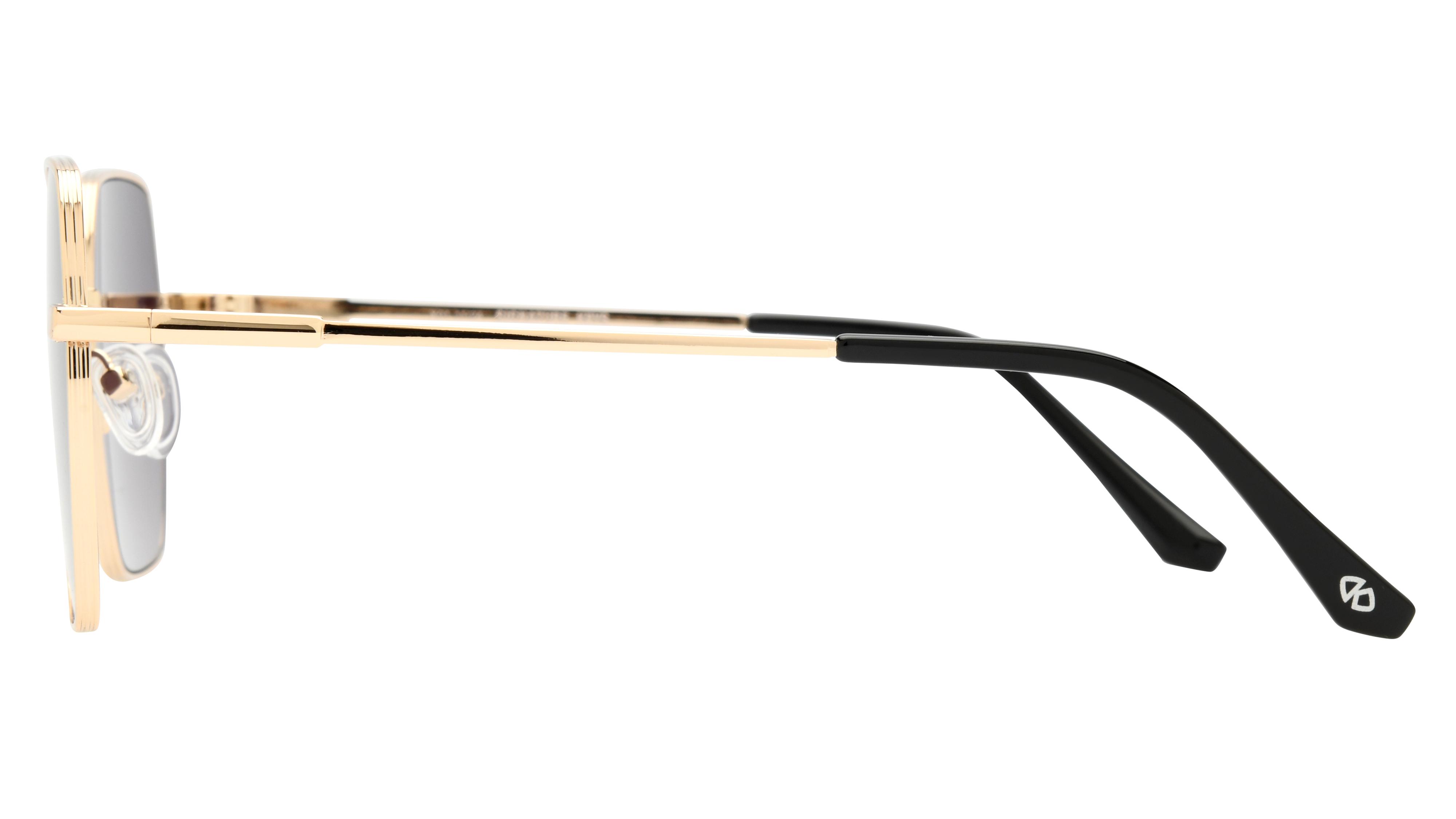Lunettes de soleil Signature Krys Femme Or Carré Skj2508-A Gauche