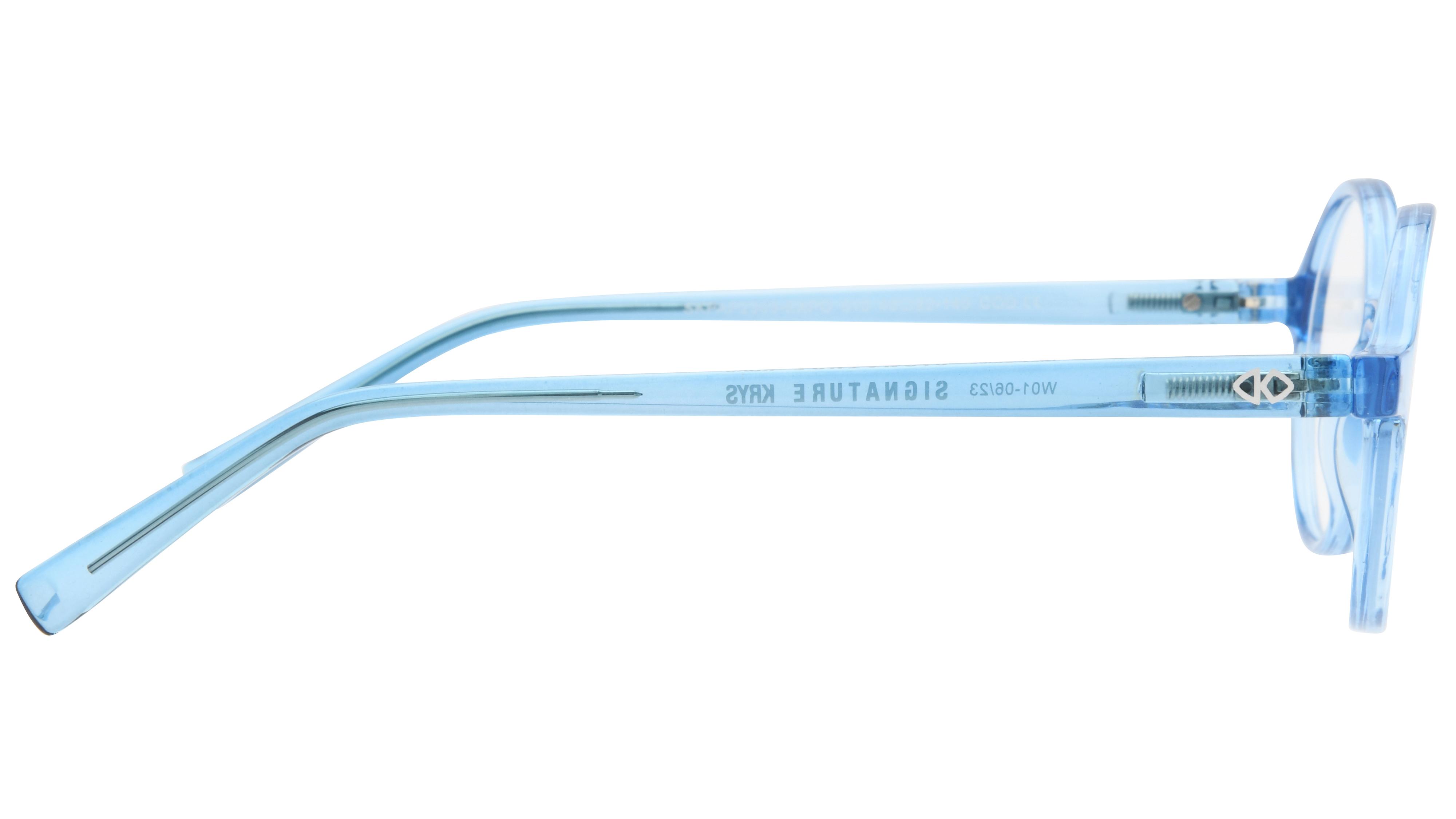 Lunettes anti-lumière bleue Signature Krys Mixte Bleu Ronde Skpap-E2303 Droite