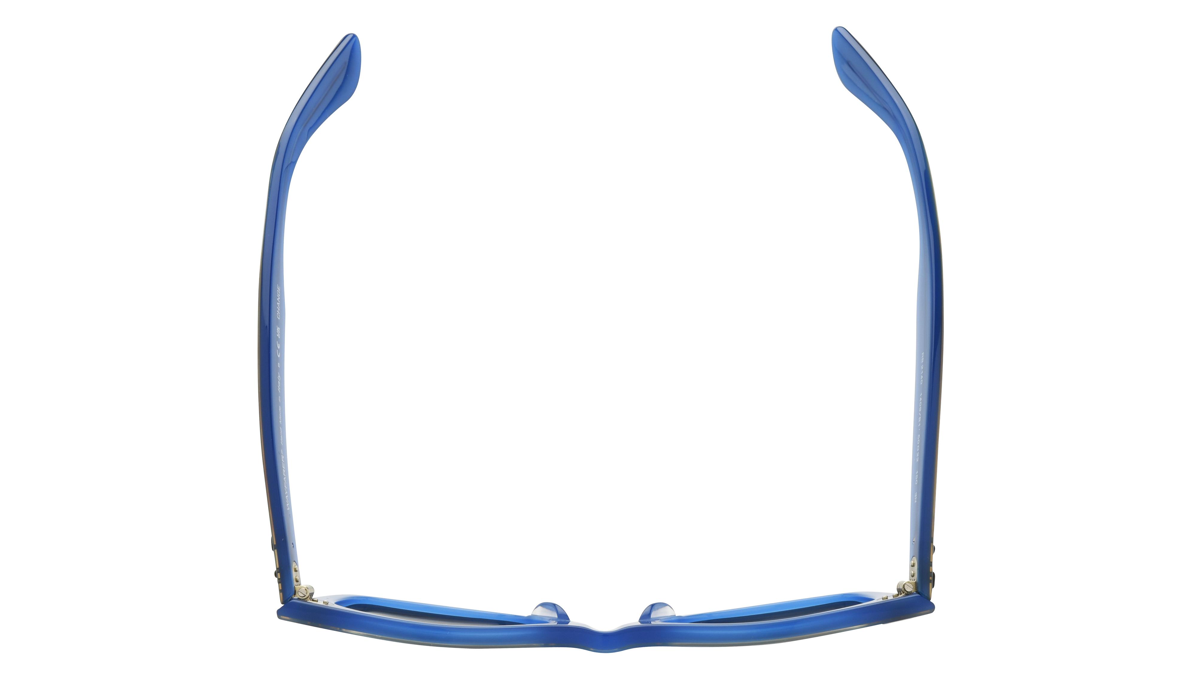 Lunettes de soleil Ray-Ban Mixte Bleu Wayfarer RB2140 Dessus