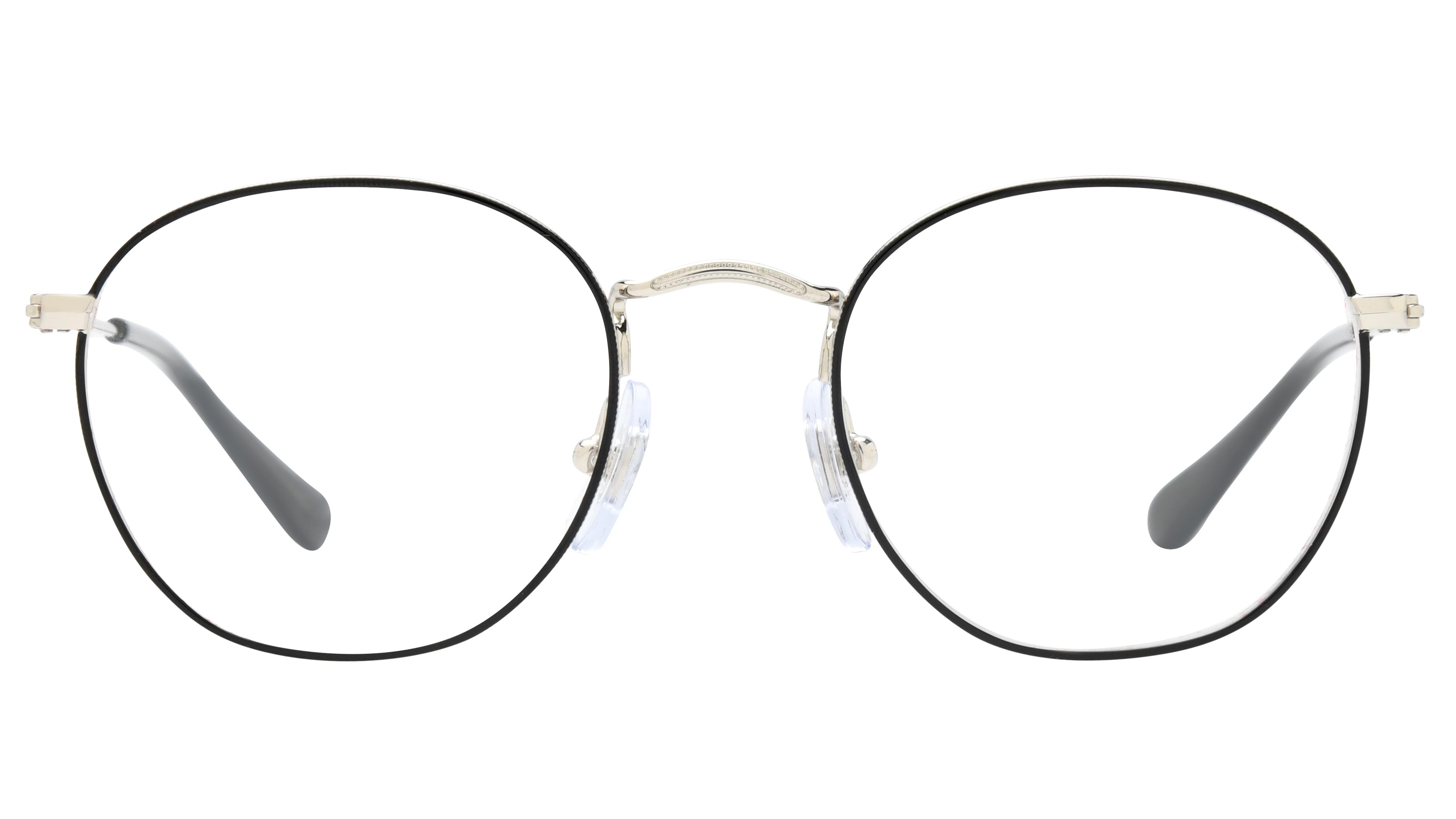 Lunettes de vue Ray-Ban Enfant Noir Ronde Ry9572V Face