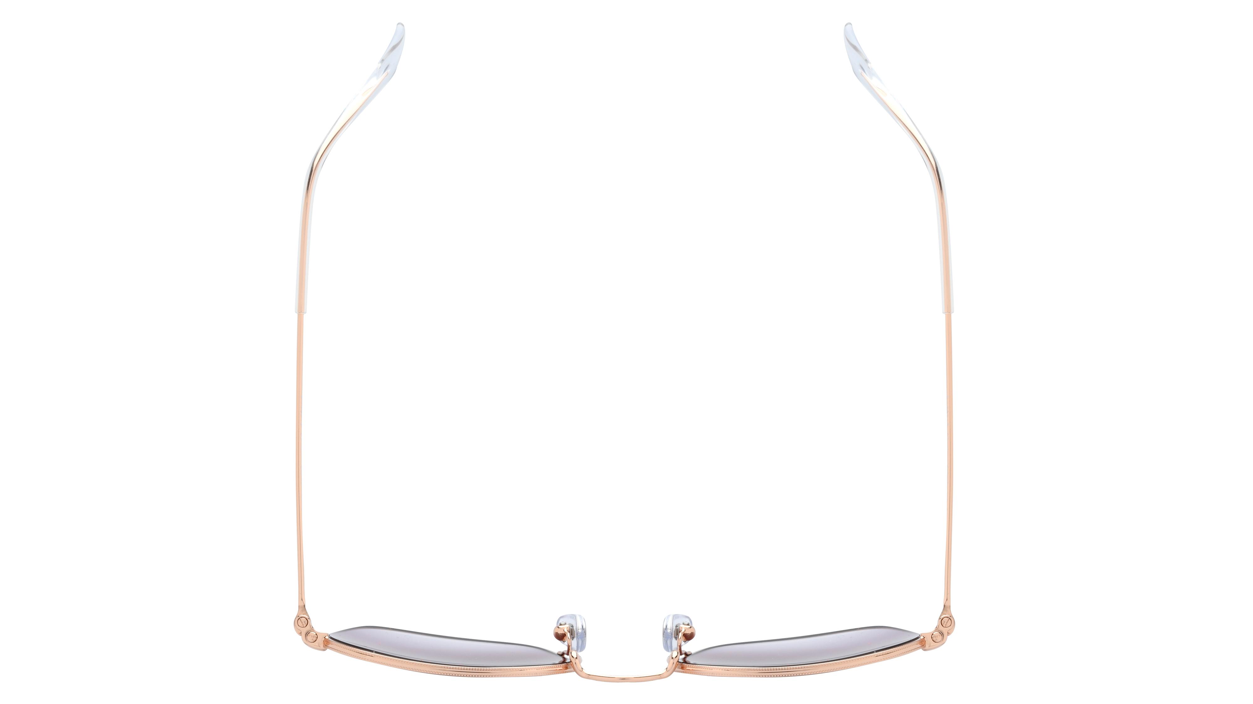 Lunettes de soleil Ray-Ban Mixte Or Carré Rj9594S Dessus