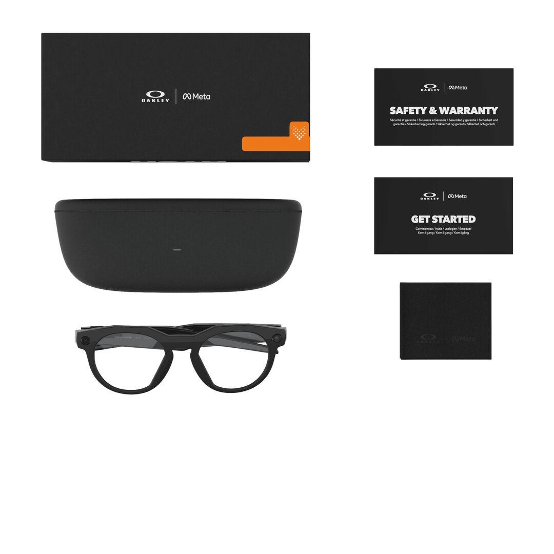 Lunettes de soleil Oakley Meta Mixte Noir Sport Ow8002 Droite