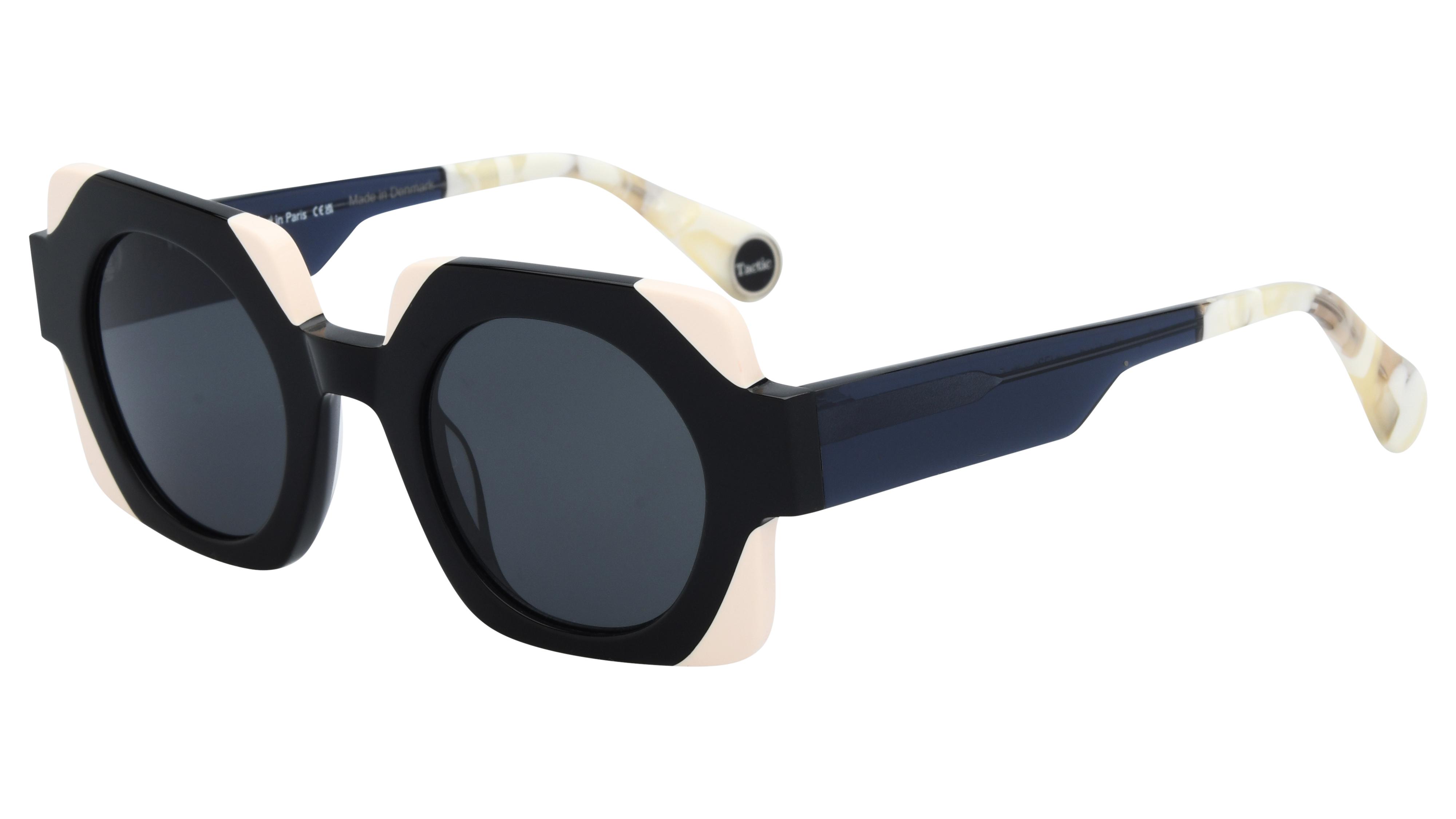 Lunettes de soleil WOOW Femme Noir Angulaire Supertactic Trois-Quart