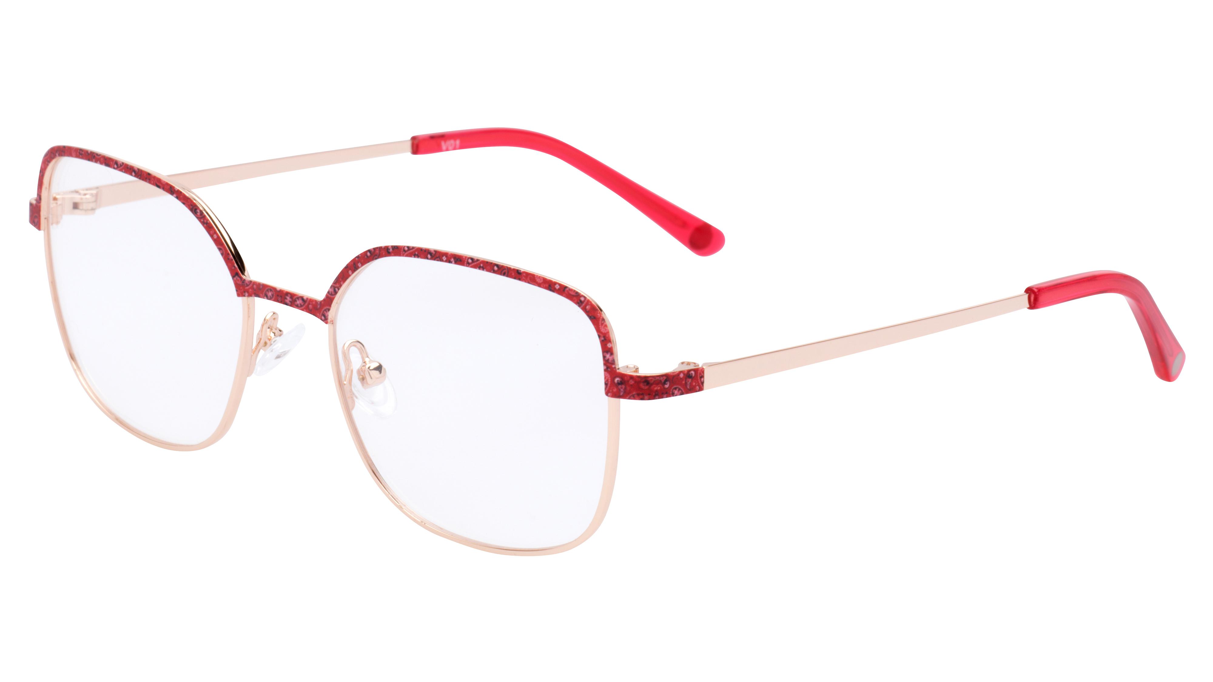 Lunettes de vue Baïa Femme Or Carré Baa2004 Trois-Quart